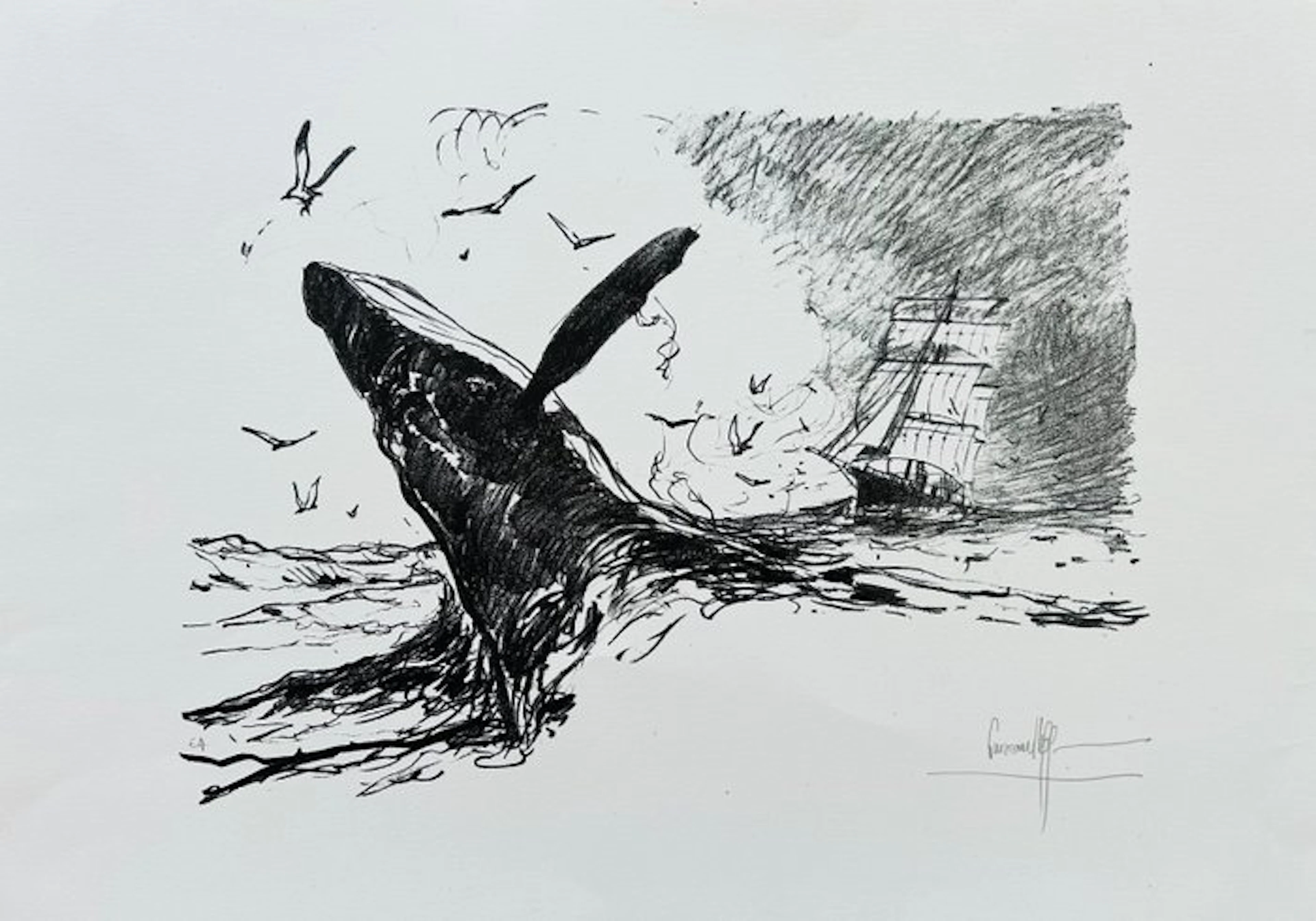 Emmanuel Lepage - L'Orque - 1 Lithography - Limited edition - 2017