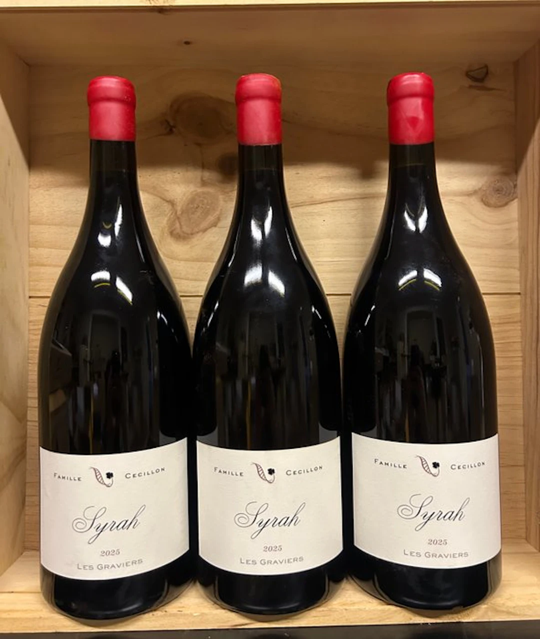 2025 Domaine Cecillon Syrah Graviers - Rhône - 3 Magnums (1.5L)