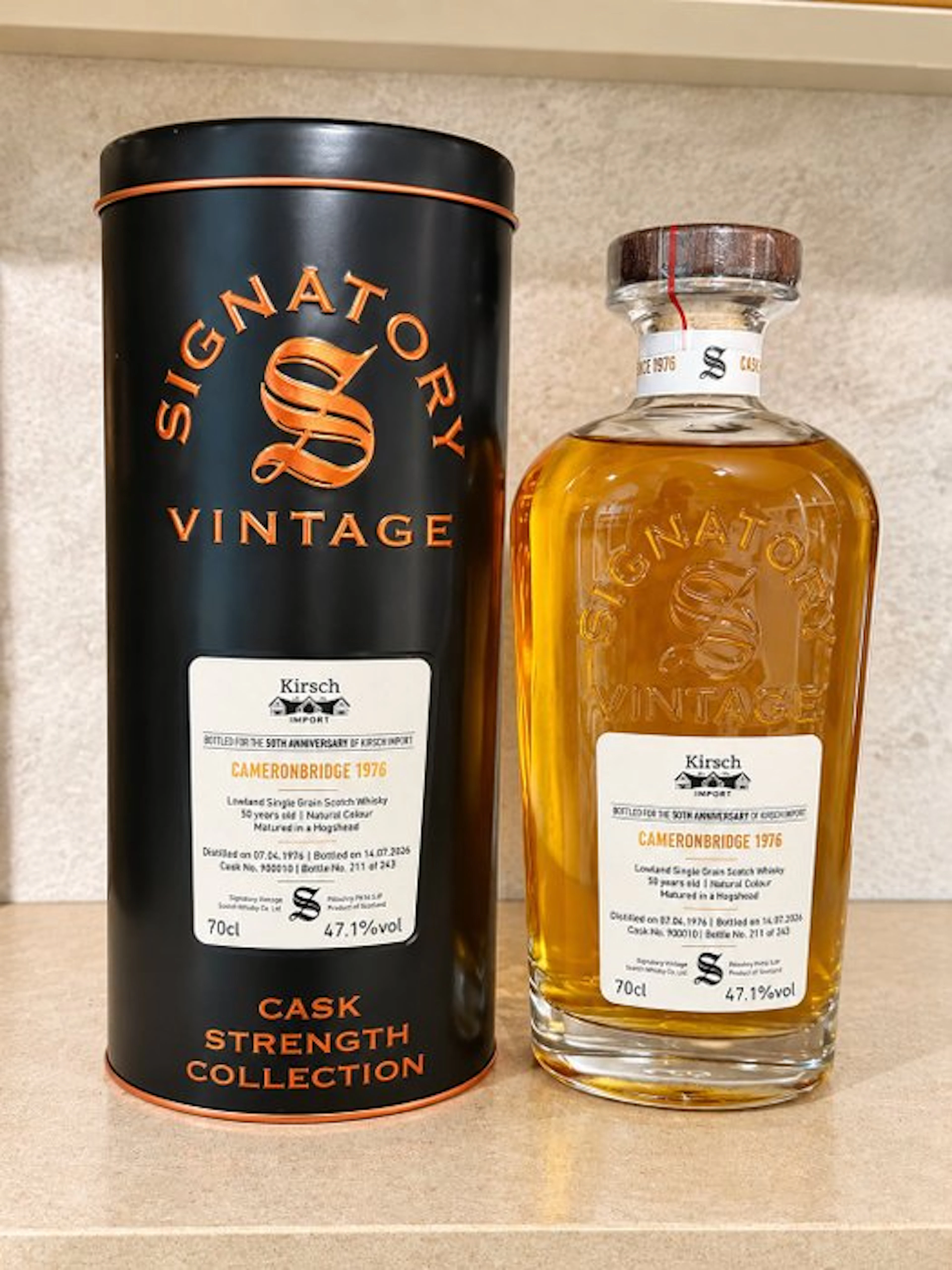 Cameronbridge 1976 50 years old Cask no