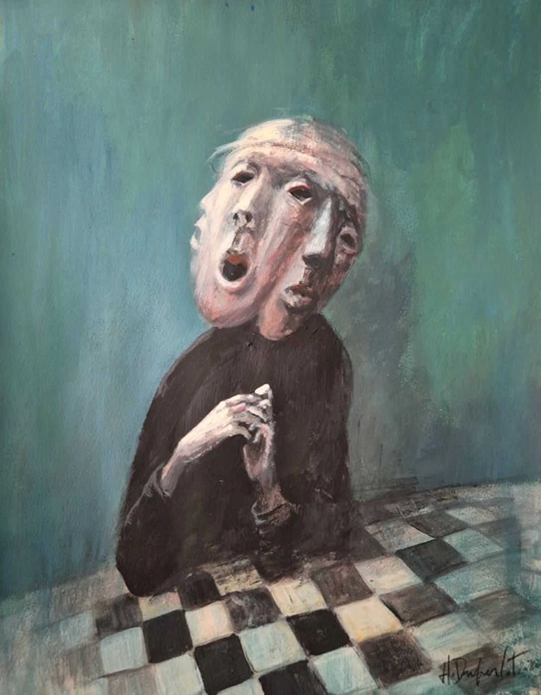 Hubert Duprilot - (2026) acrylique sur papier 65x50cm