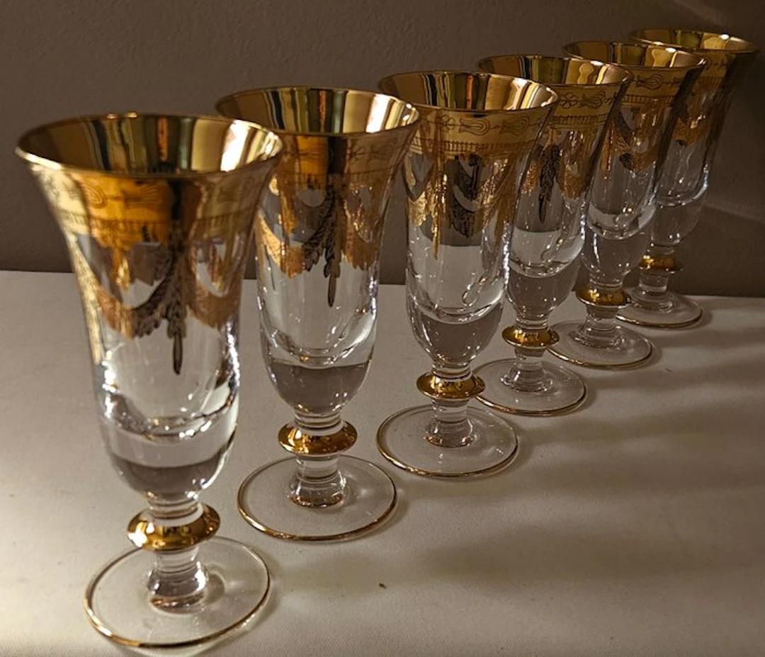 ISMIE LUX - Drinking service (6) - all gold superior and...