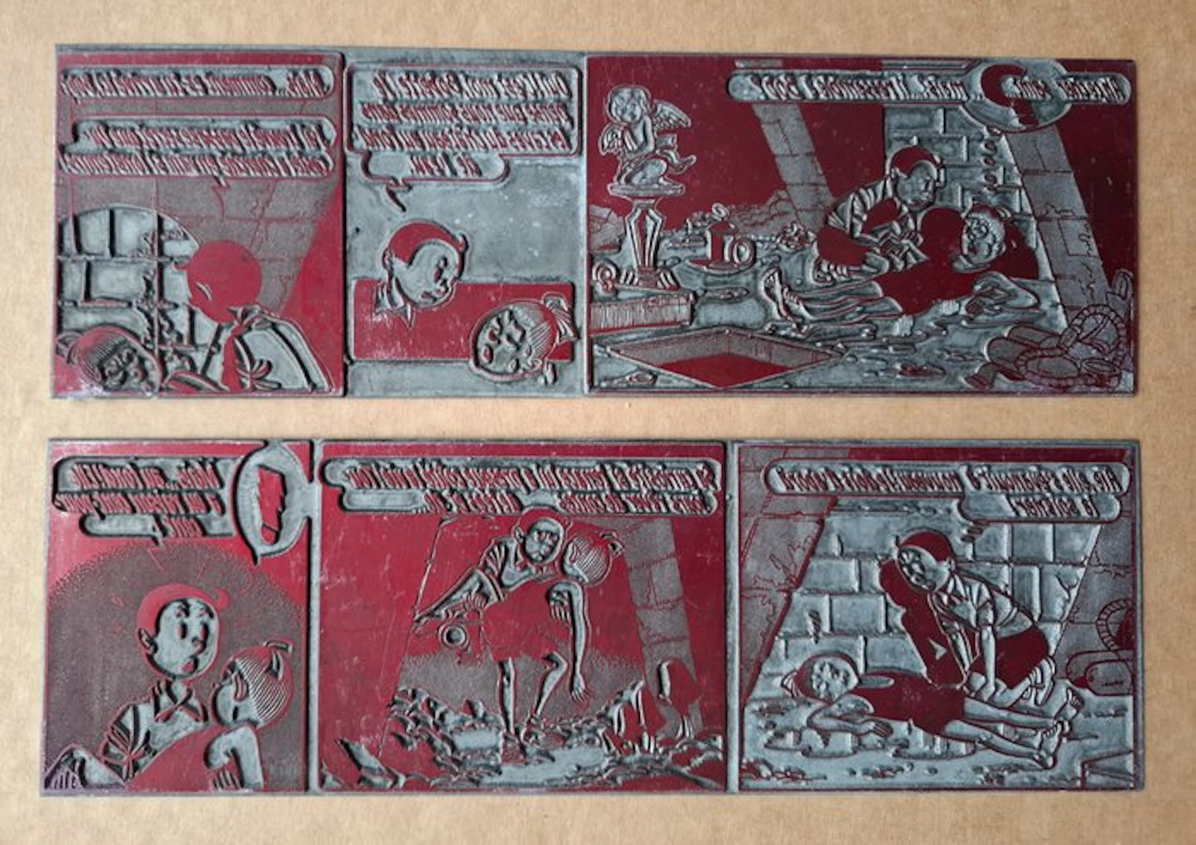 Willy Vandersteen - 2 cliché/printing plate - Suske en...