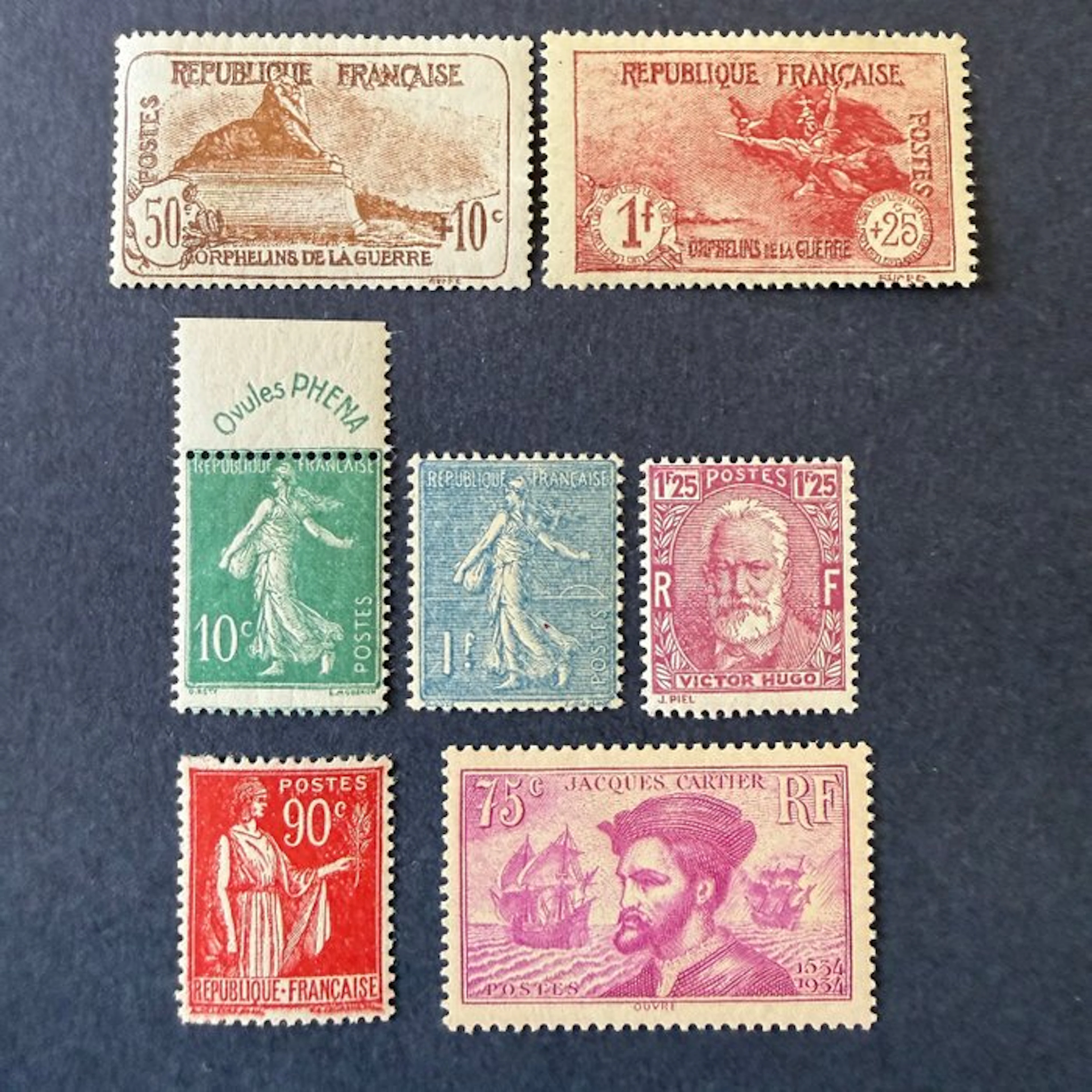France - Lot "Modernes" including Yvert 188