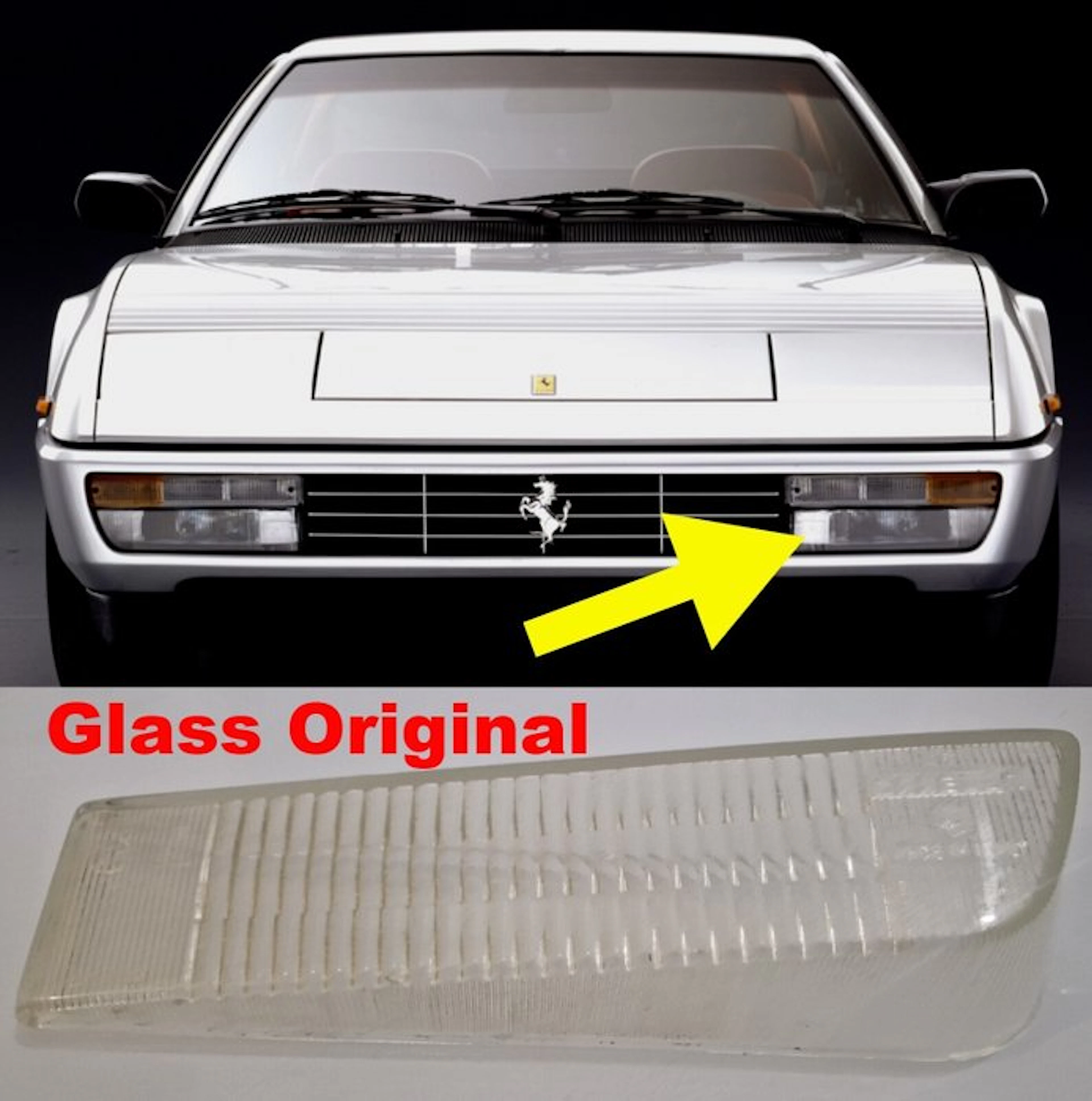 Ferrari Foglight Glass lens - Ferrari - Mondial 3.2...