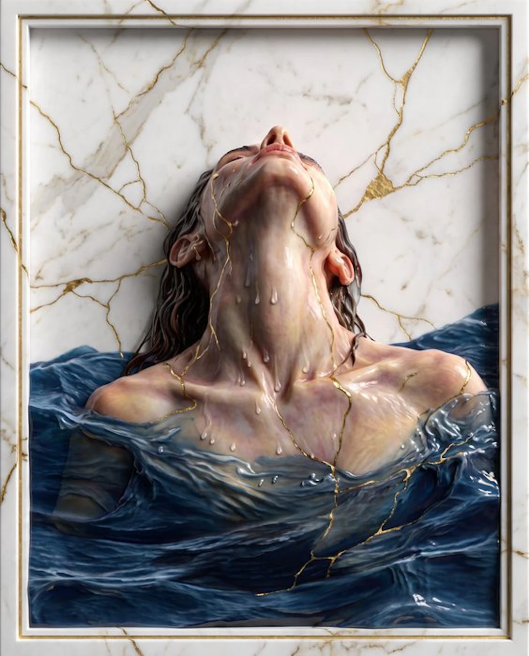Makayhos - [Canvas] Sacred Submersion – Golden Rebirth