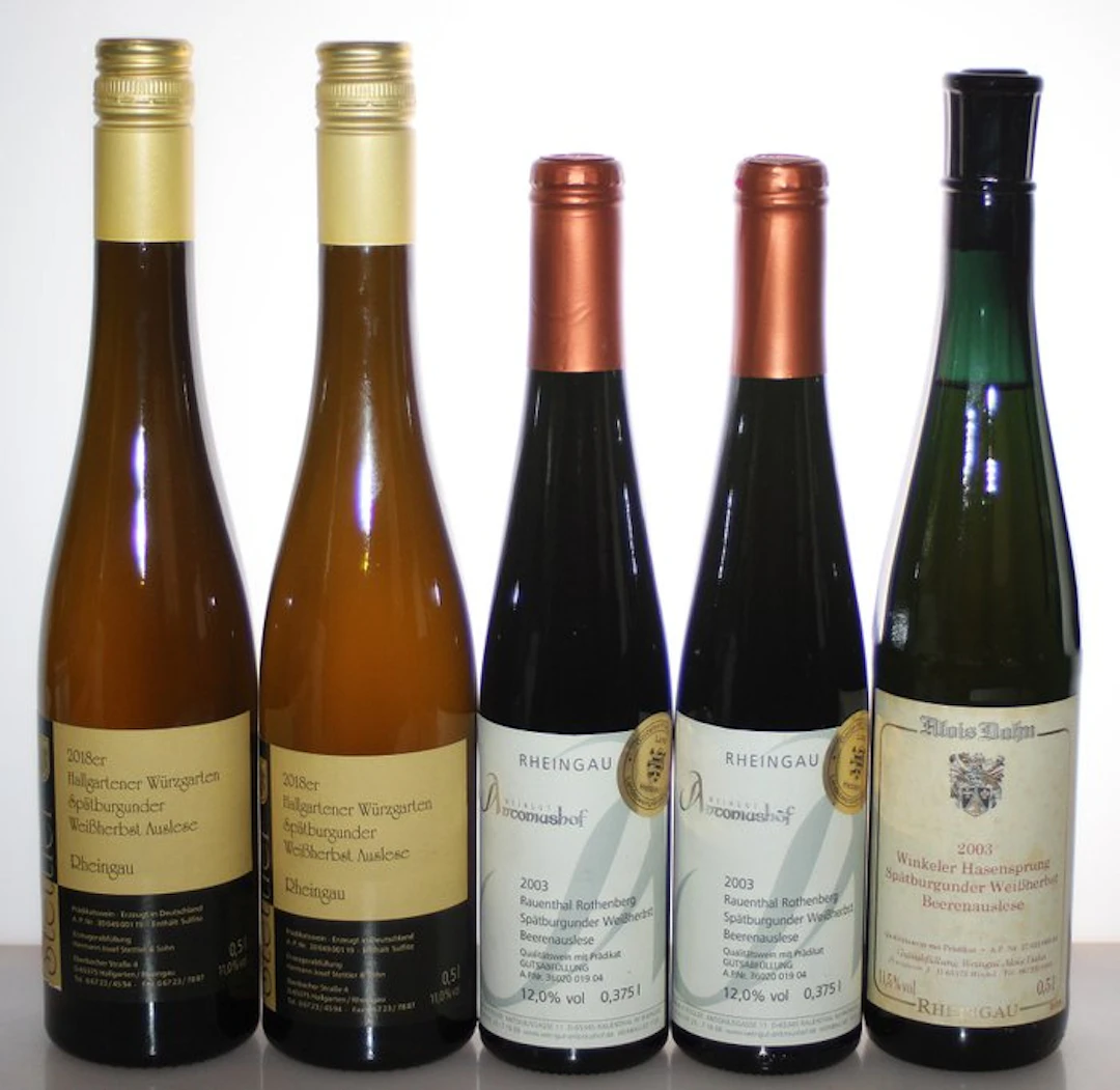 2003 + 2018 Spätburgunder Weißherbst Beerenauslese +...
