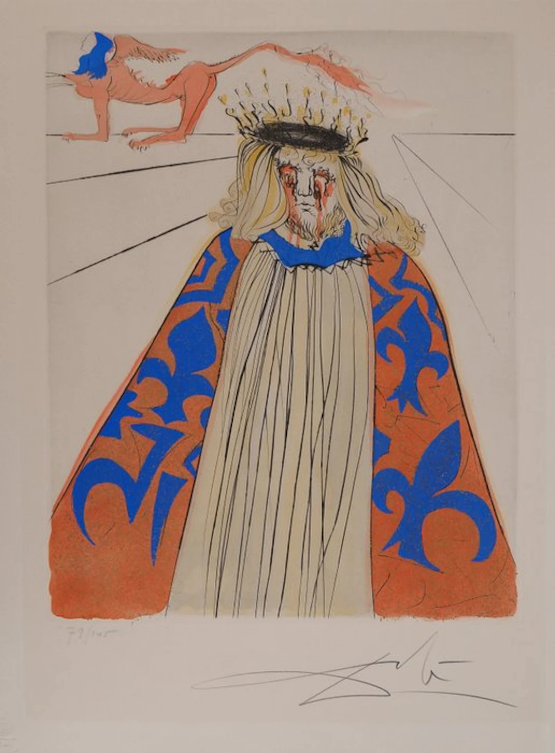 Salvador Dali (1904-1989) - Melpomene, muse de la tragédie (Hommage à Œdipe)