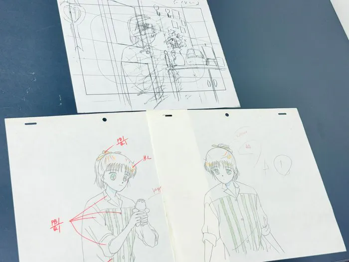 Toei Animation - 2 x Original Animation drawings