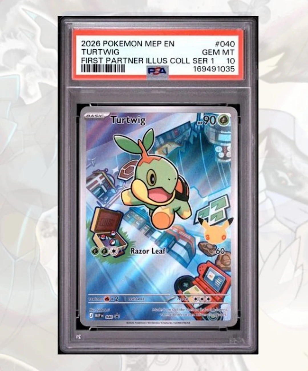 Pokémon - 1 Graded card - Turtwig First Partner IR - MEP...