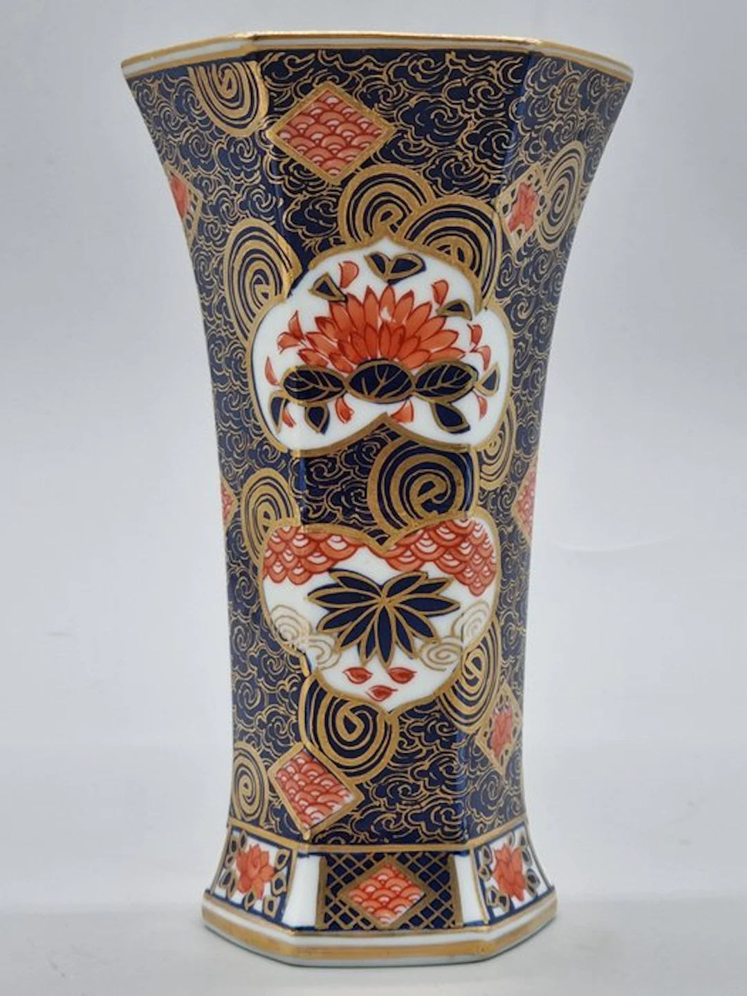 Japanische Imari Porzellanvase Shimabara – Sechseckig...