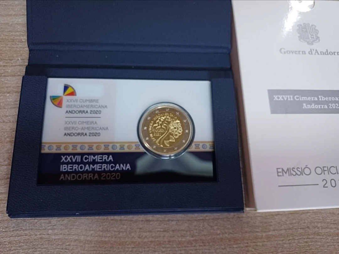 Andorra. 2 Euro 2020 "Ibero-American Summit" Proof (No reserve price)