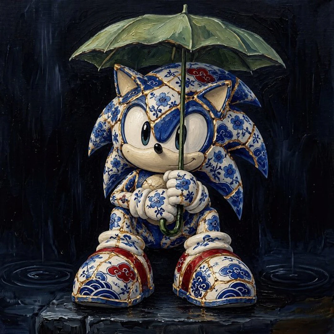 MEDSAN - Kintsugi Sonic in the Rain (雨の中の金継ぎソニック) - UNIQUE WORK