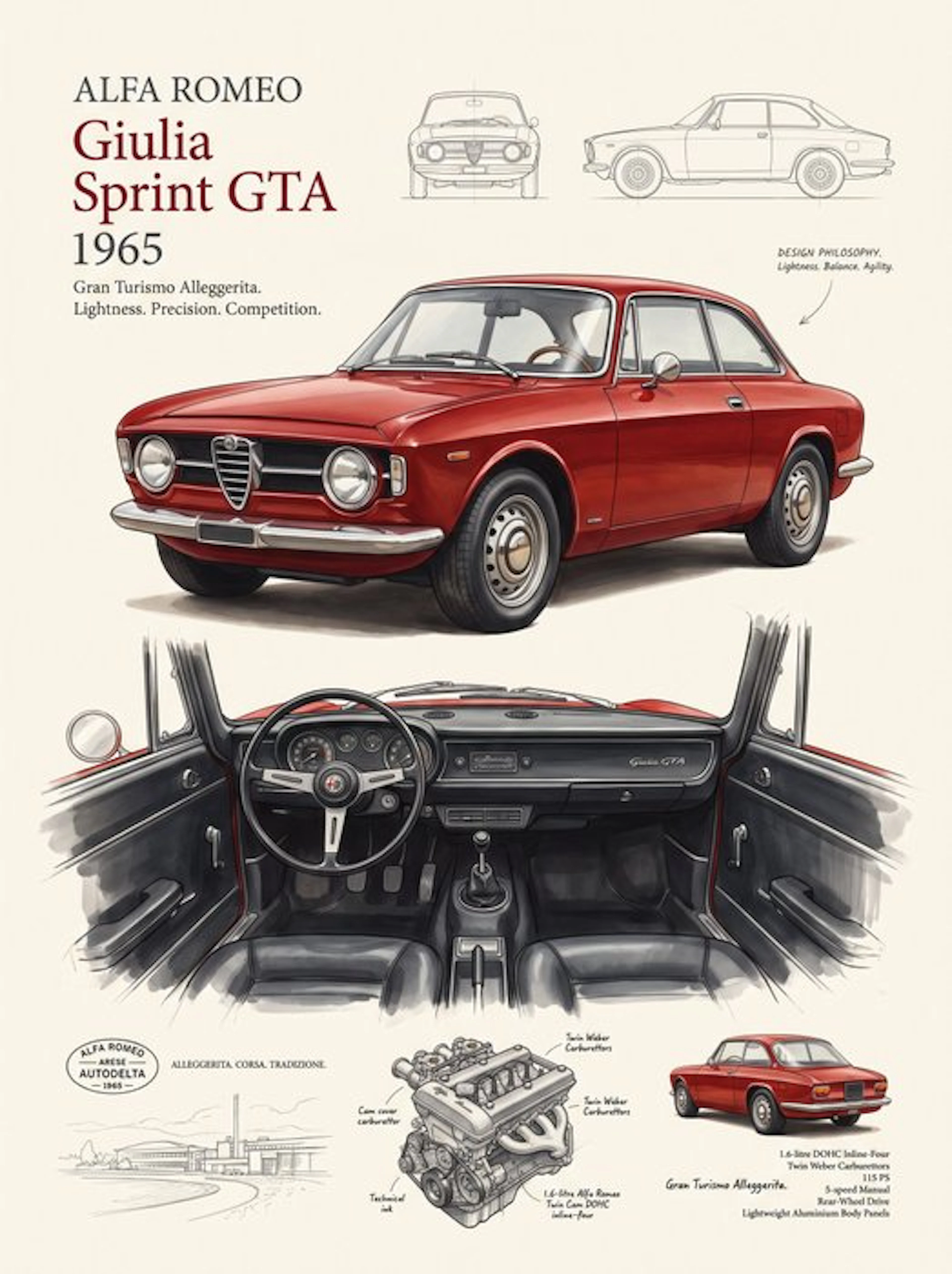 Shmidt.Art - Alfa Romeo - Giulia Sprint GTA - 1960s