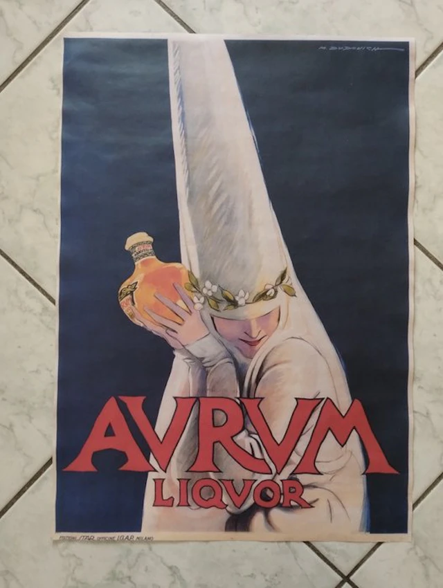 Marcello Dudovich - Aurum Liquor - 1970s
