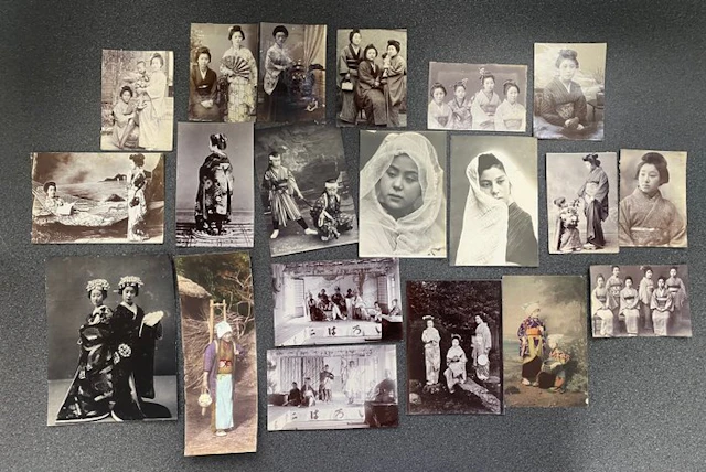 Unbekannt - 19 Fotos und 1 Postkarte aus Japan