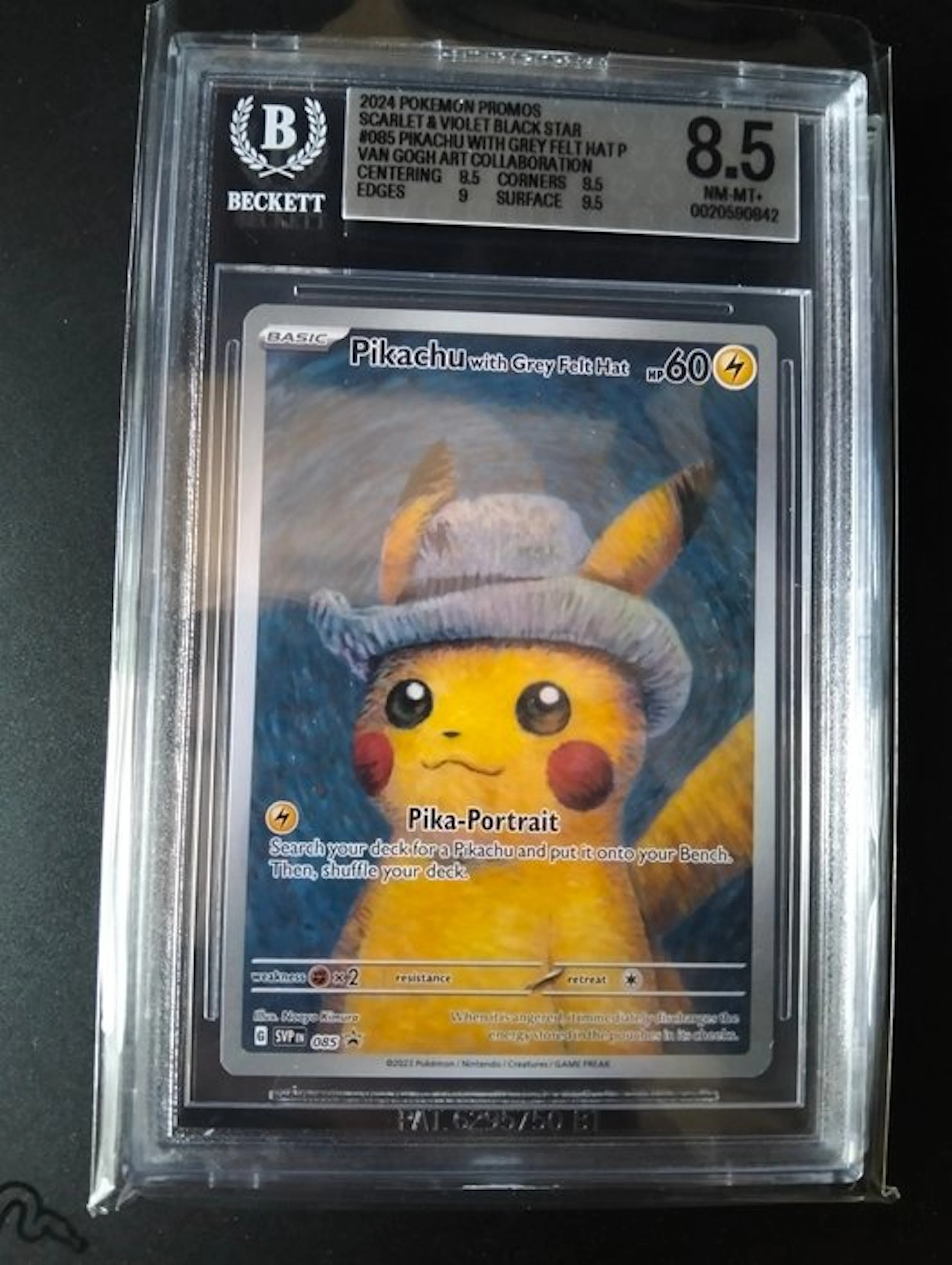 Pokémon - 1 Graded card - Pikachu SVP 085 Promo card