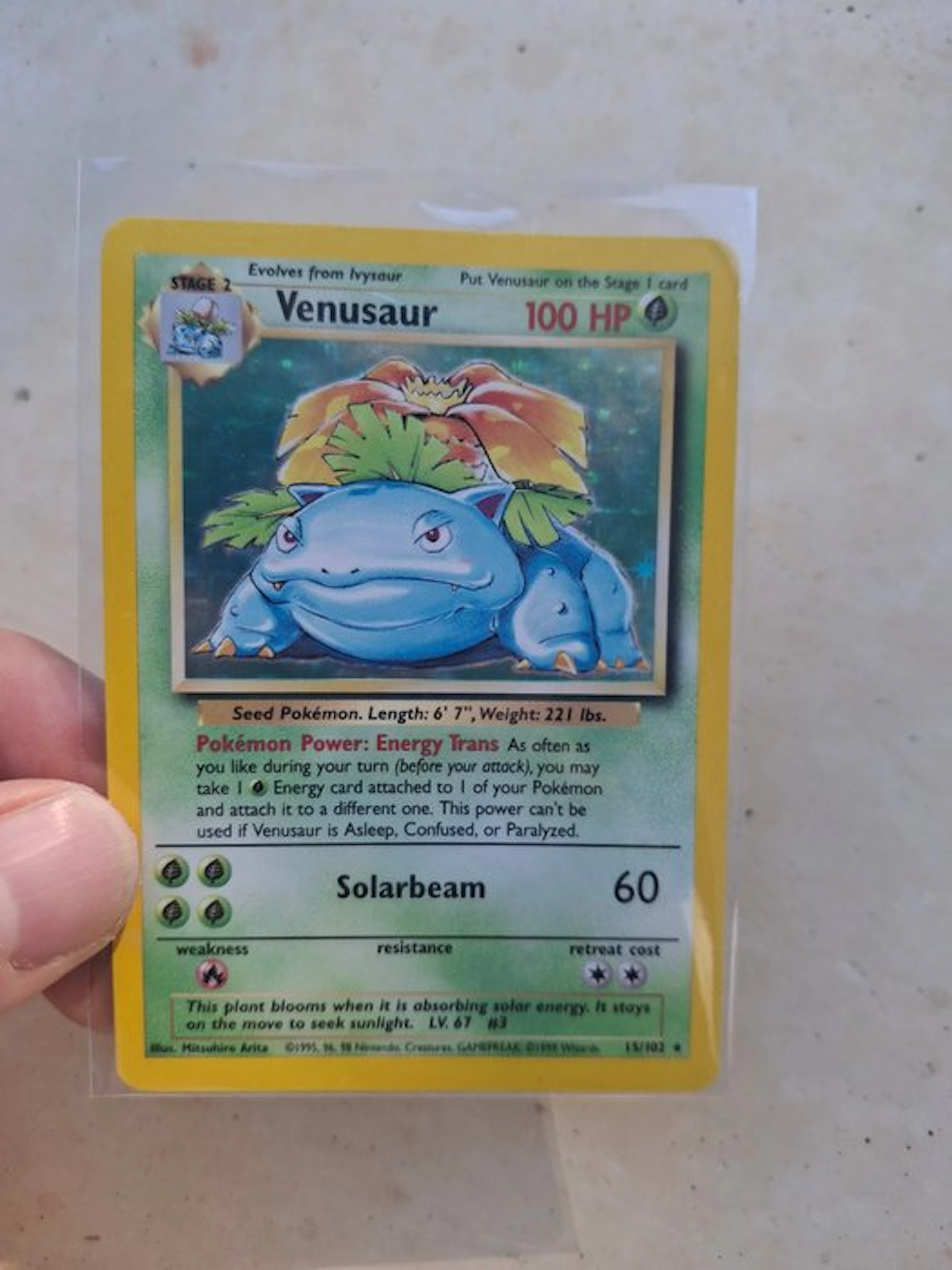 Pokémon - 1 Card - Venusaur 15/102 Foil - WOTC
