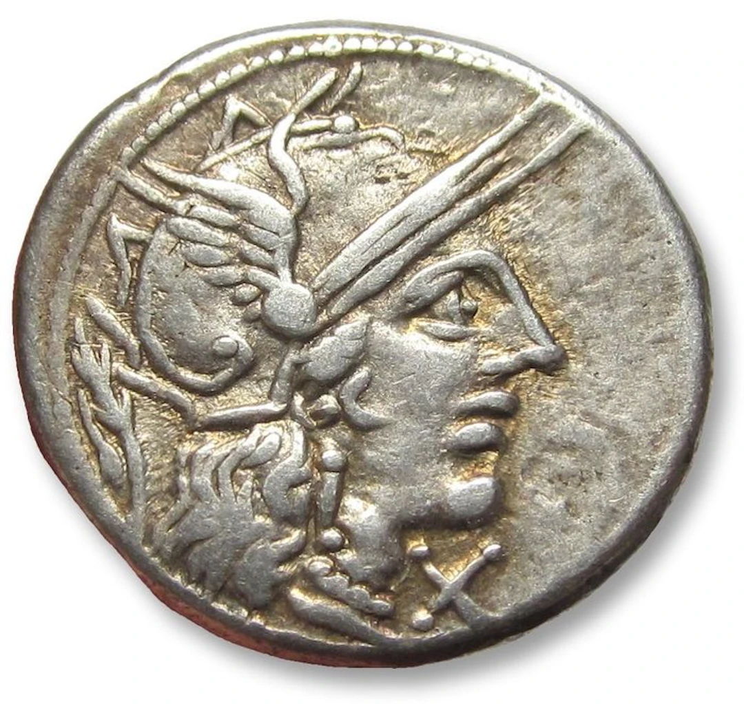 Roman Republic Denarius M. Papirius Carbo, Rome mint 122 B.C.