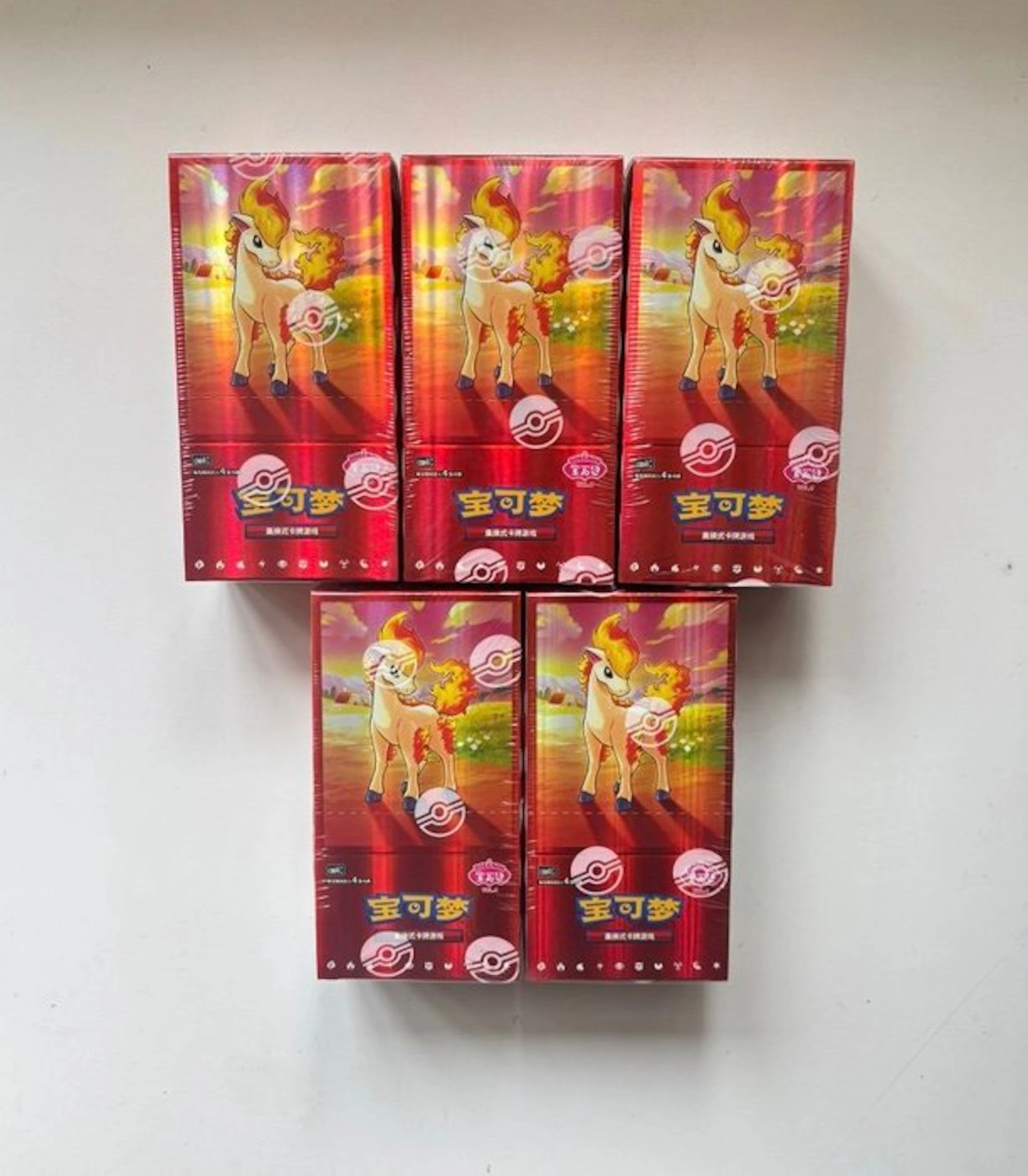 Pokémon - 5 Box - Pokemon Gem Pack Vol.4 Box Simplified...