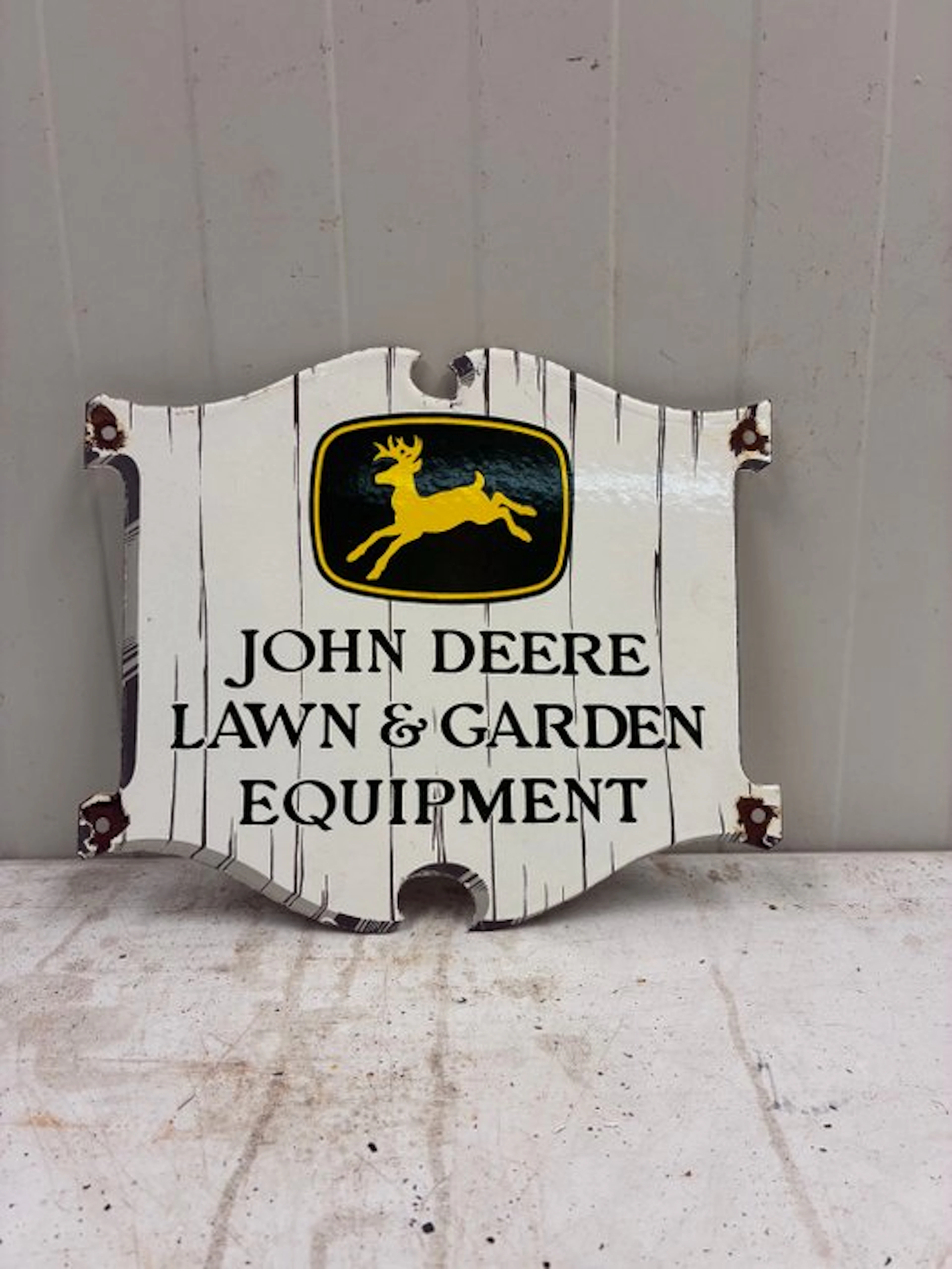 John Deere – Lawn & Garden Equipment – Metal Advertising...