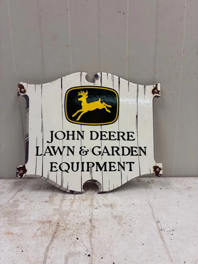John Deere – Lawn & Garden Equipment – Metal Advertising...