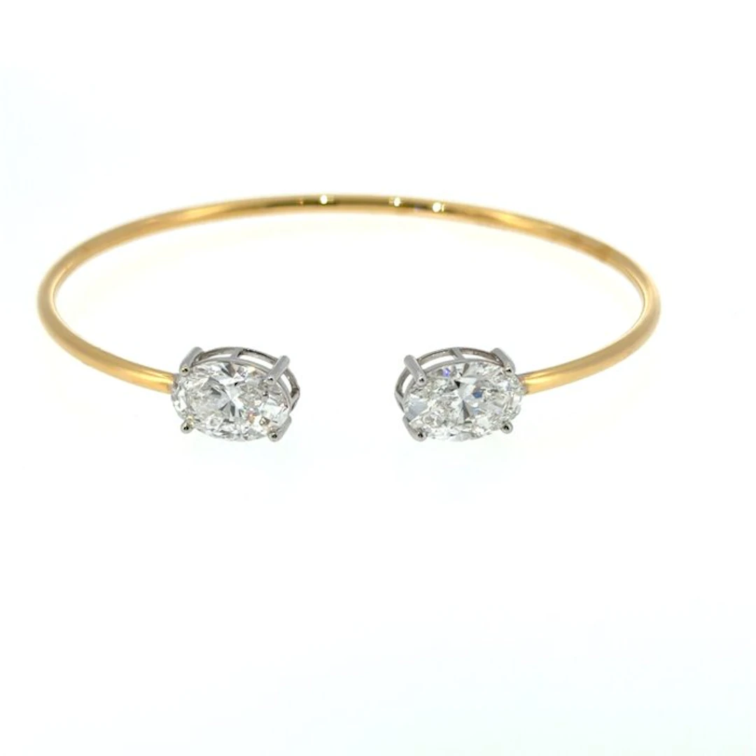 Bracelet - 14 kt. Yellow gold, White gold - 5.03ct. tw. Diamond (Lab-grown)
