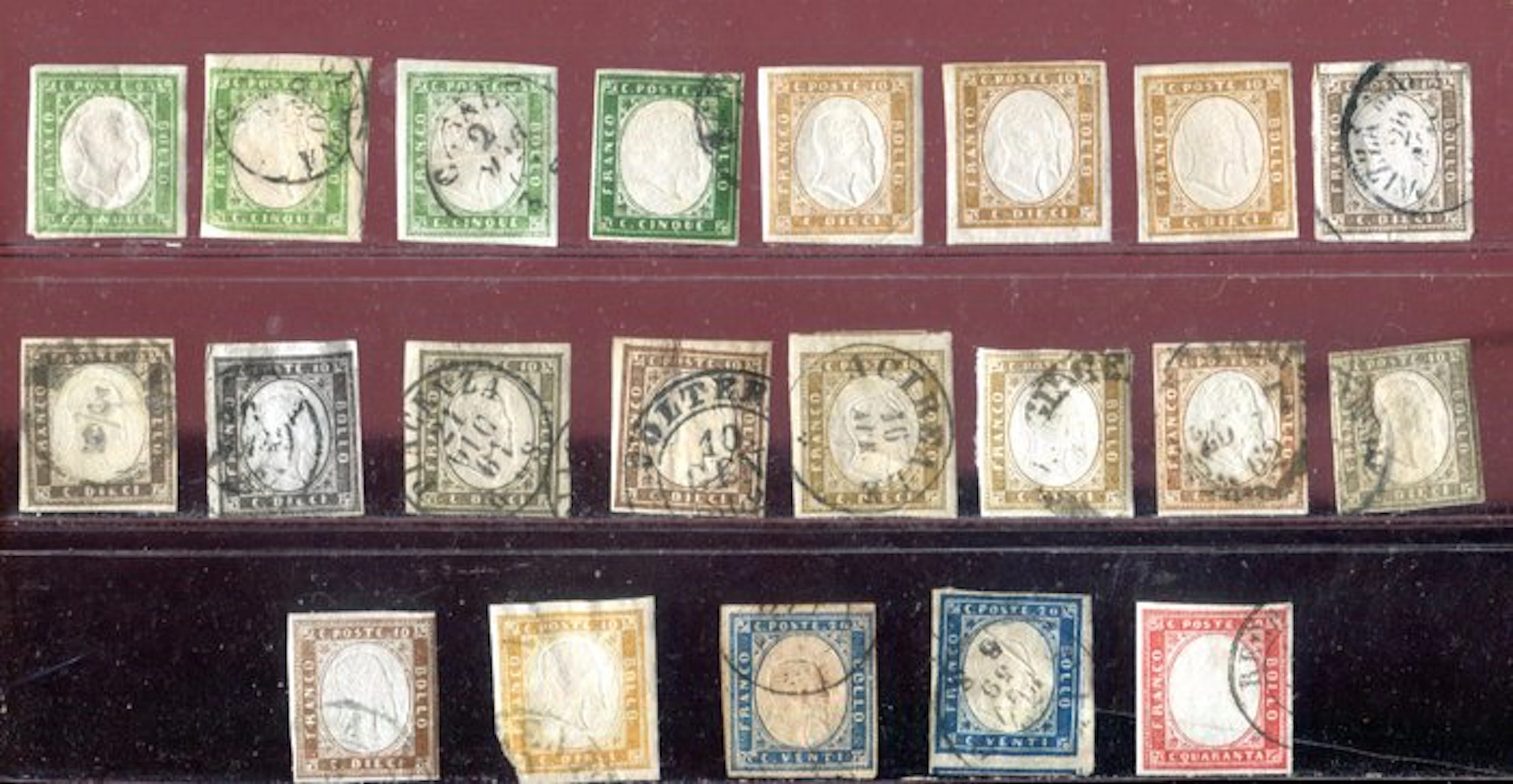 Italian Ancient States - Sardinia 1855/1863 - 21 new and...