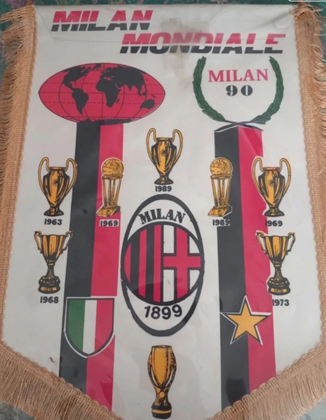 AC Milan - Calcio - 1990 - Flag / pennant