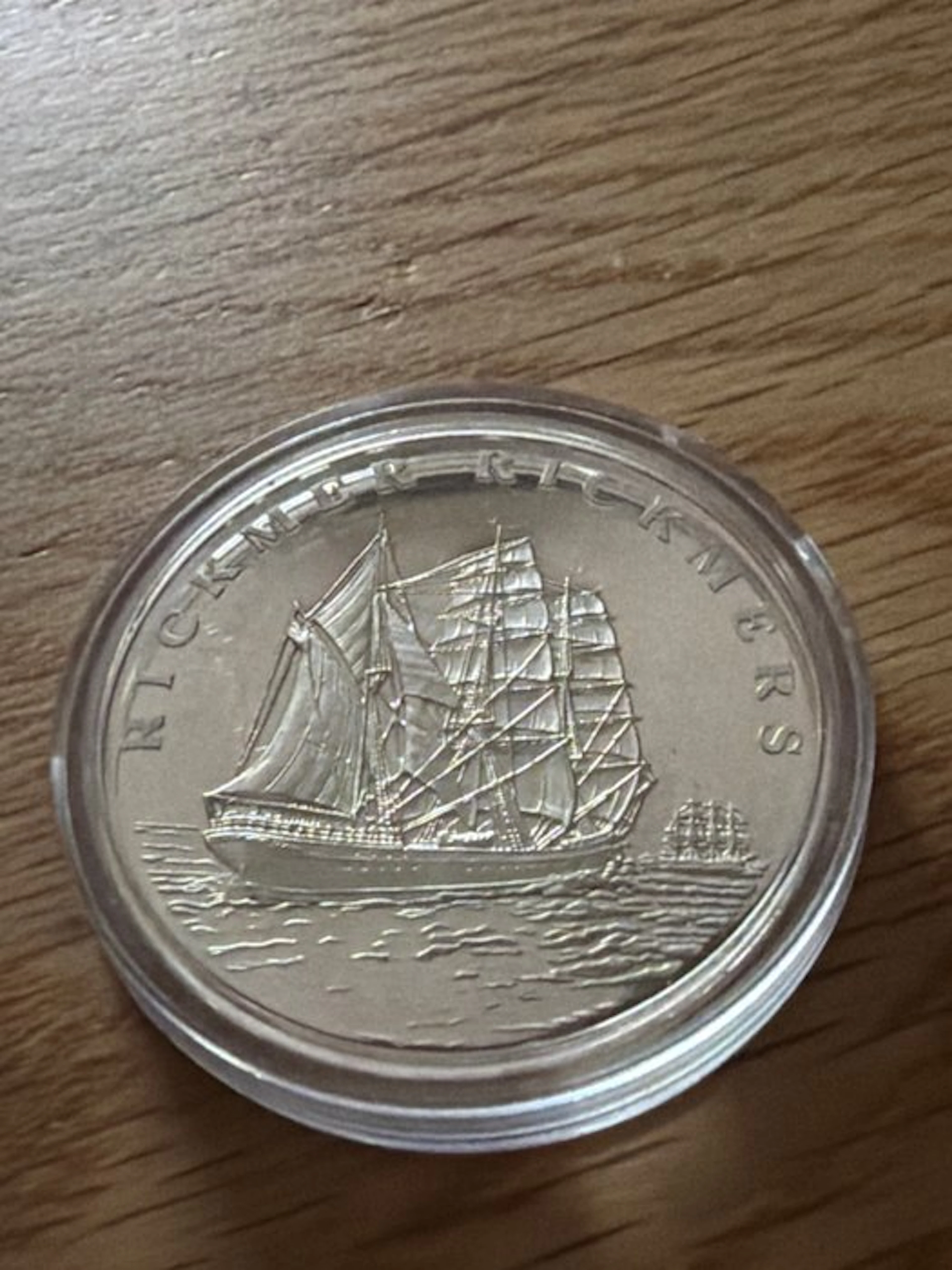 World. Silver medal Rickmer Rickners - 15g (.500) Silber (No reserve price)