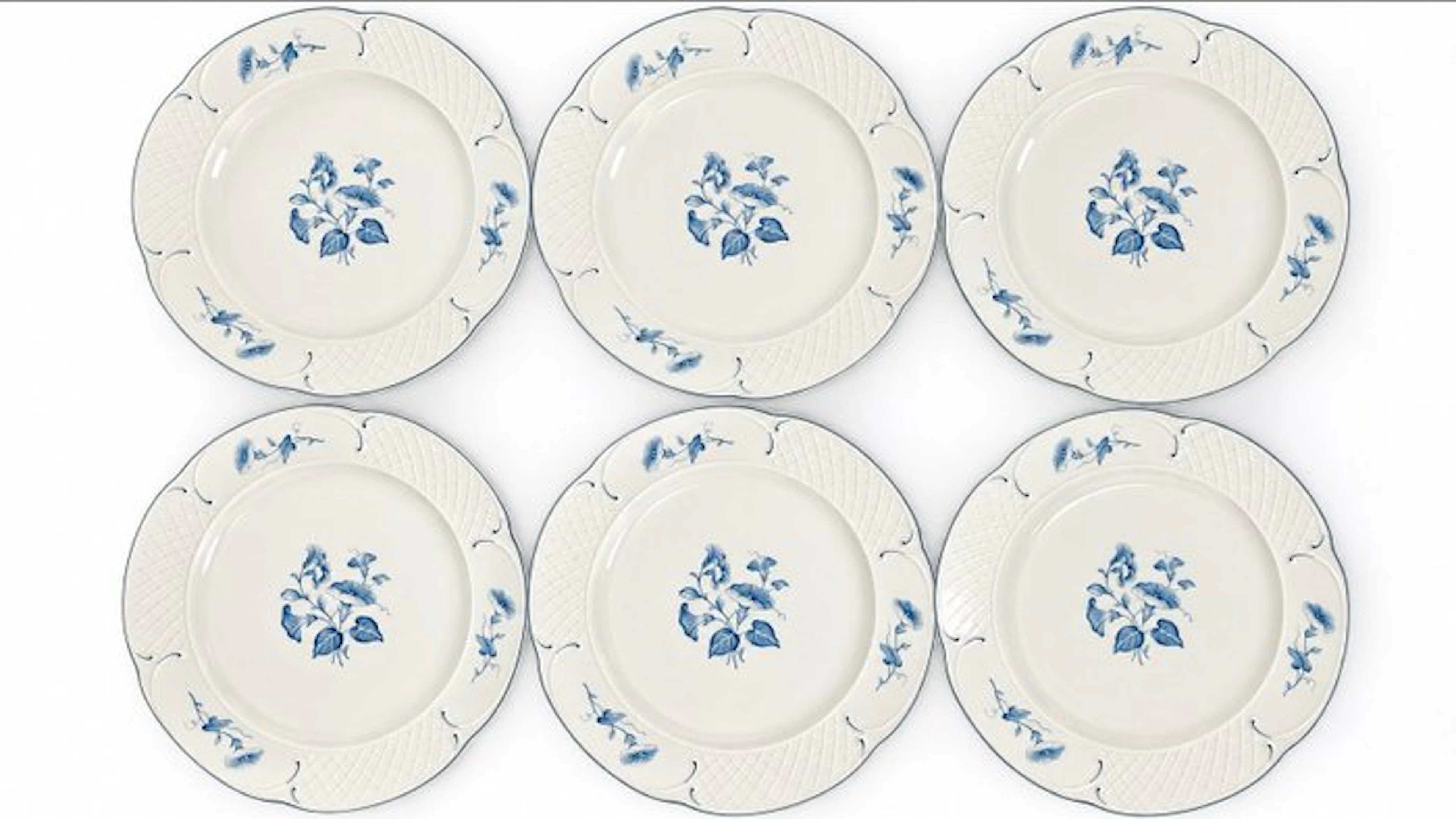 Villeroy & Boch - 6 Grandes Assiettes Plates - Table...