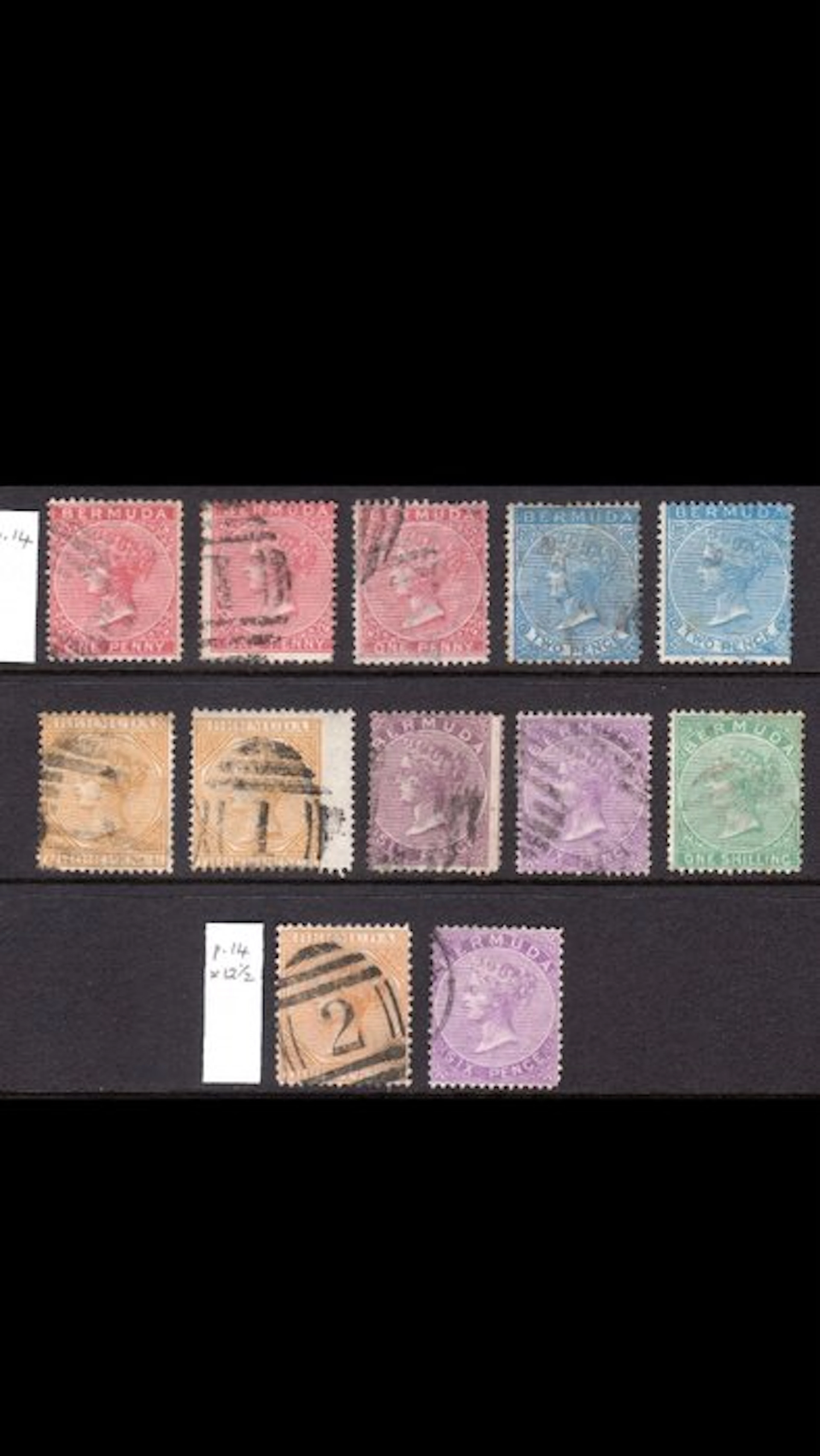 British Commonwealth - Bermuda 1865/1901 - Queen Victoria - SG 1/22