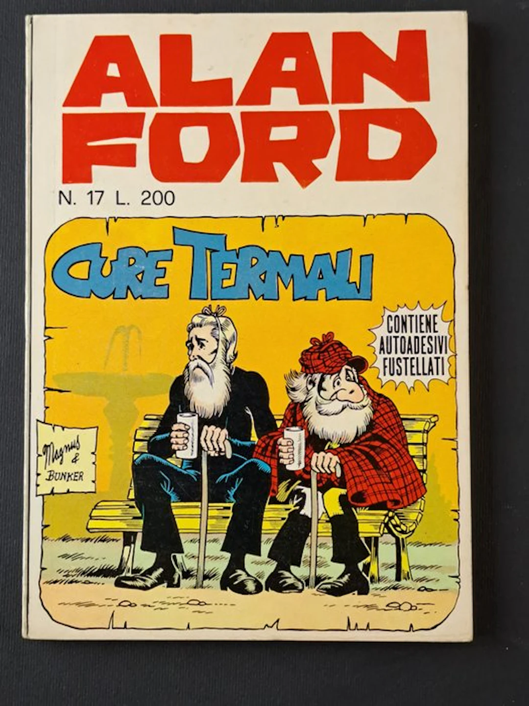 Alan Ford: Cure Termali con Adesivi - 1 Comic - First edition - 1970
