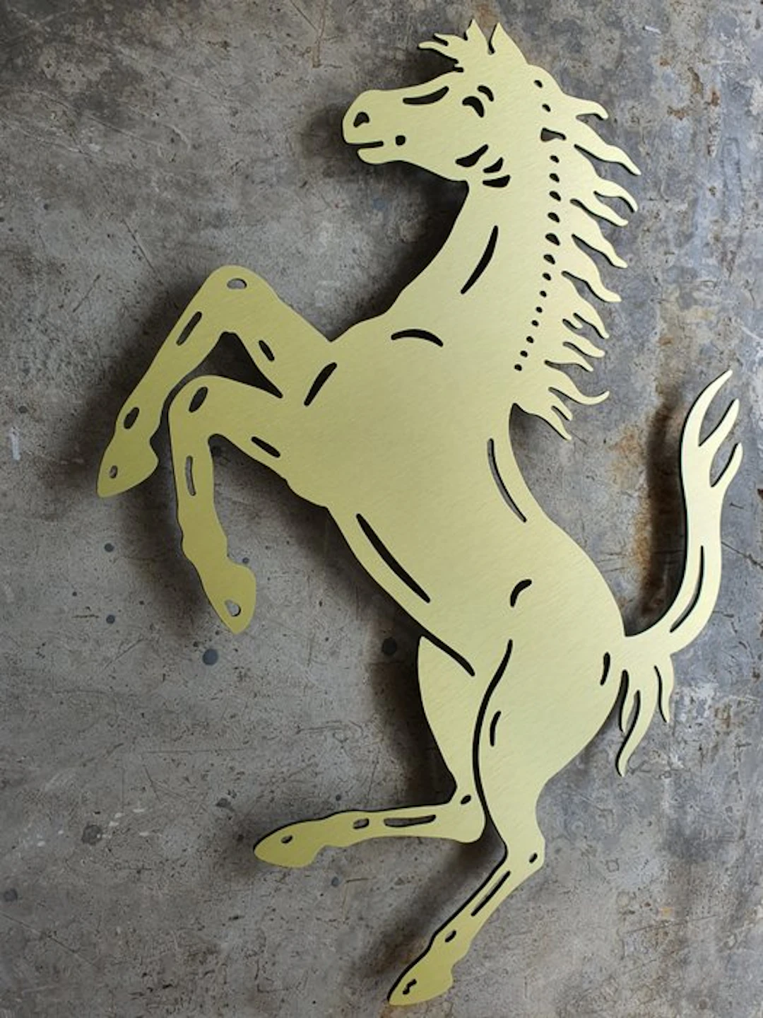 Professional wall sign logo Cavallino Rampante...