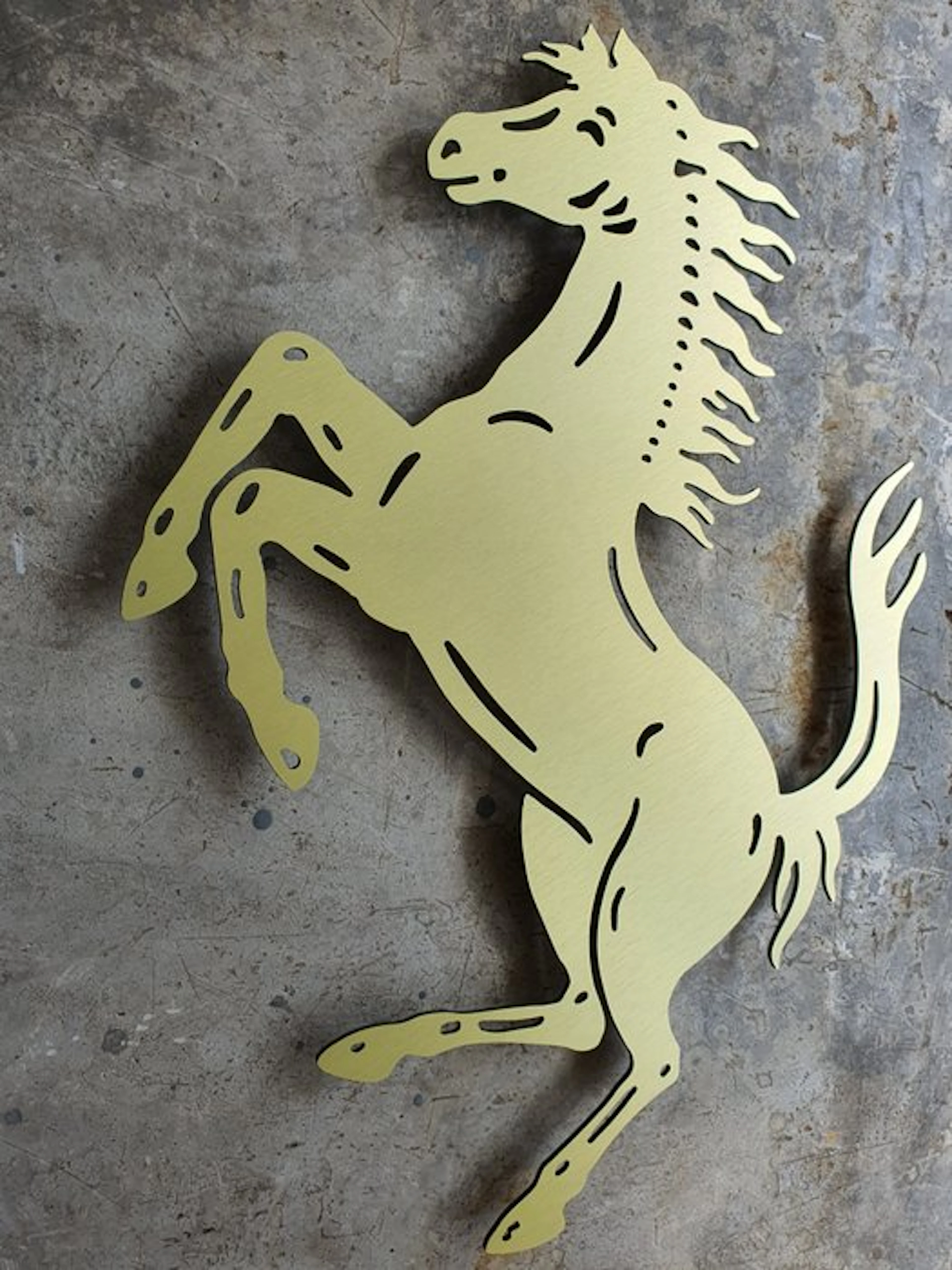 Professional wall sign logo Cavallino Rampante...