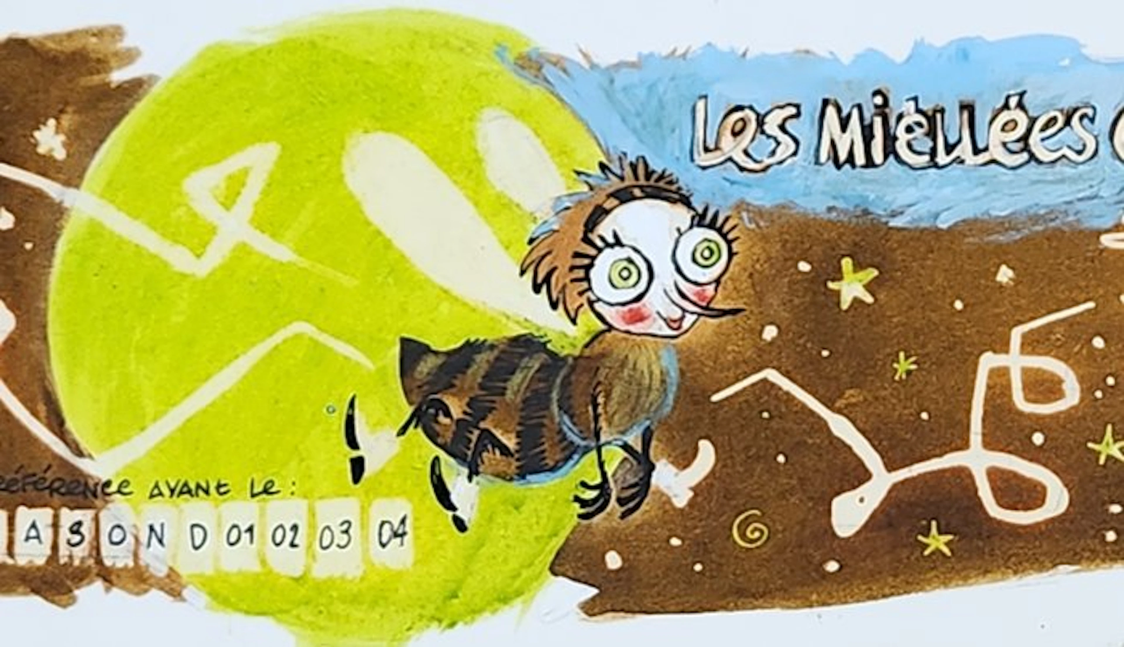 Riff Reb's - 1 Original colour drawing - Pot de miel