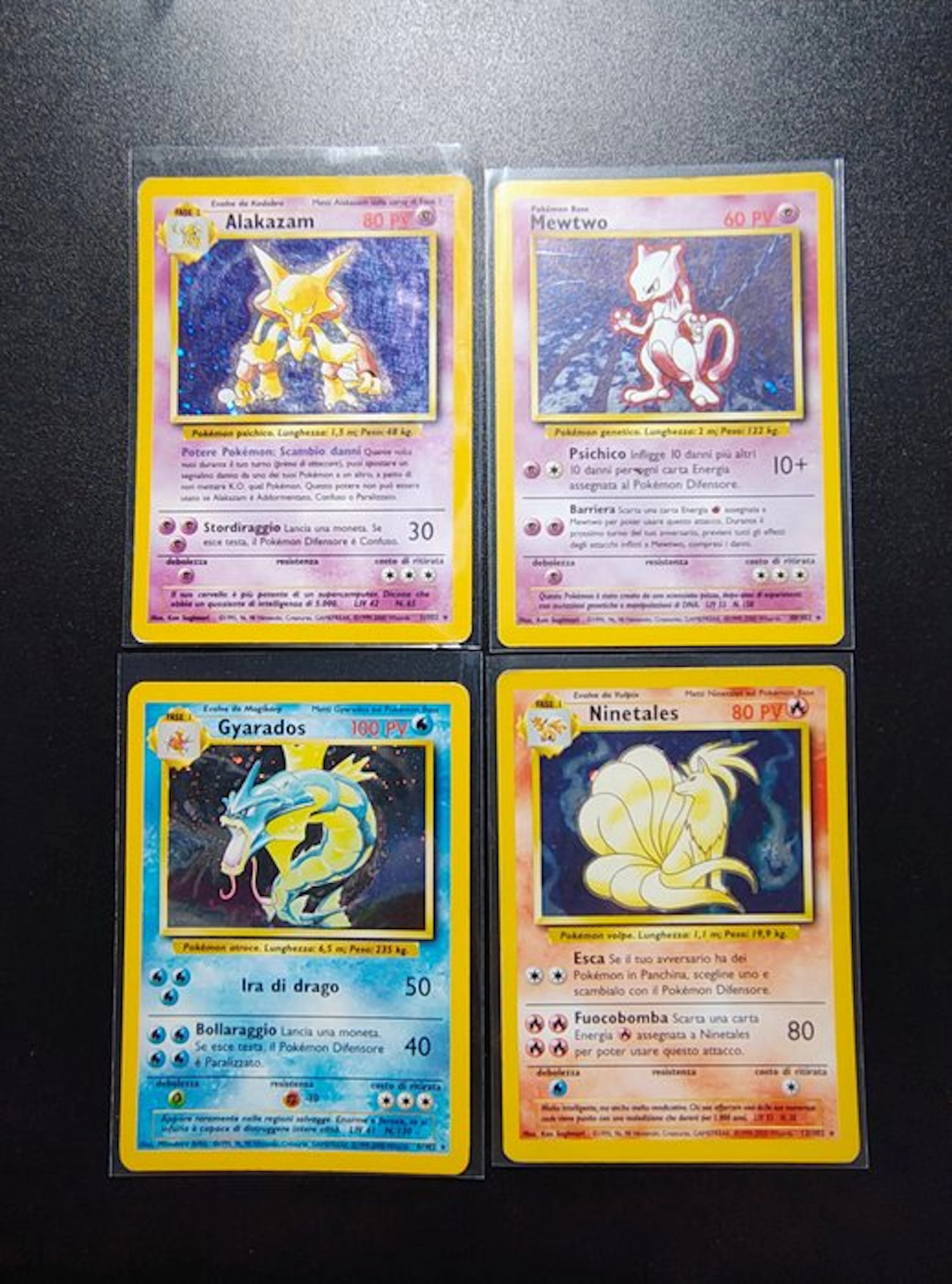 Pokémon - 4 Card - Mewtwo Holo - Alakazam Holo...