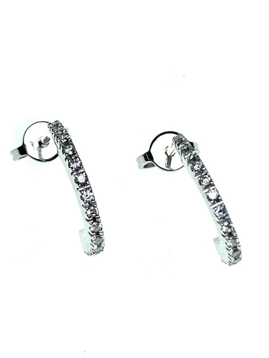 Earrings - 18 kt. White gold - 0.30ct. tw. Diamond (Natural)
