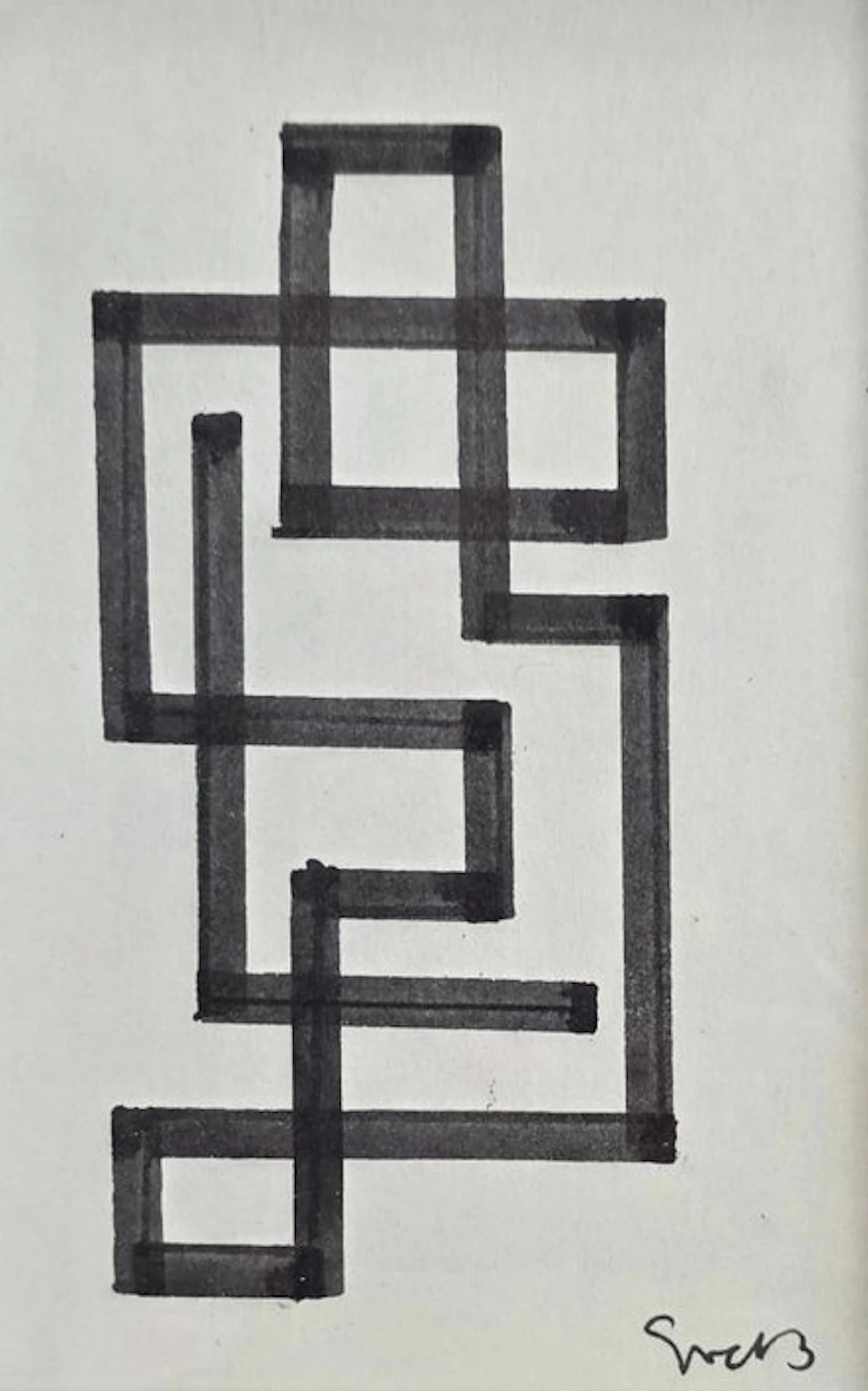 Siep Van Den Berg (1913-1998) - Abstracte geometrische compositie
