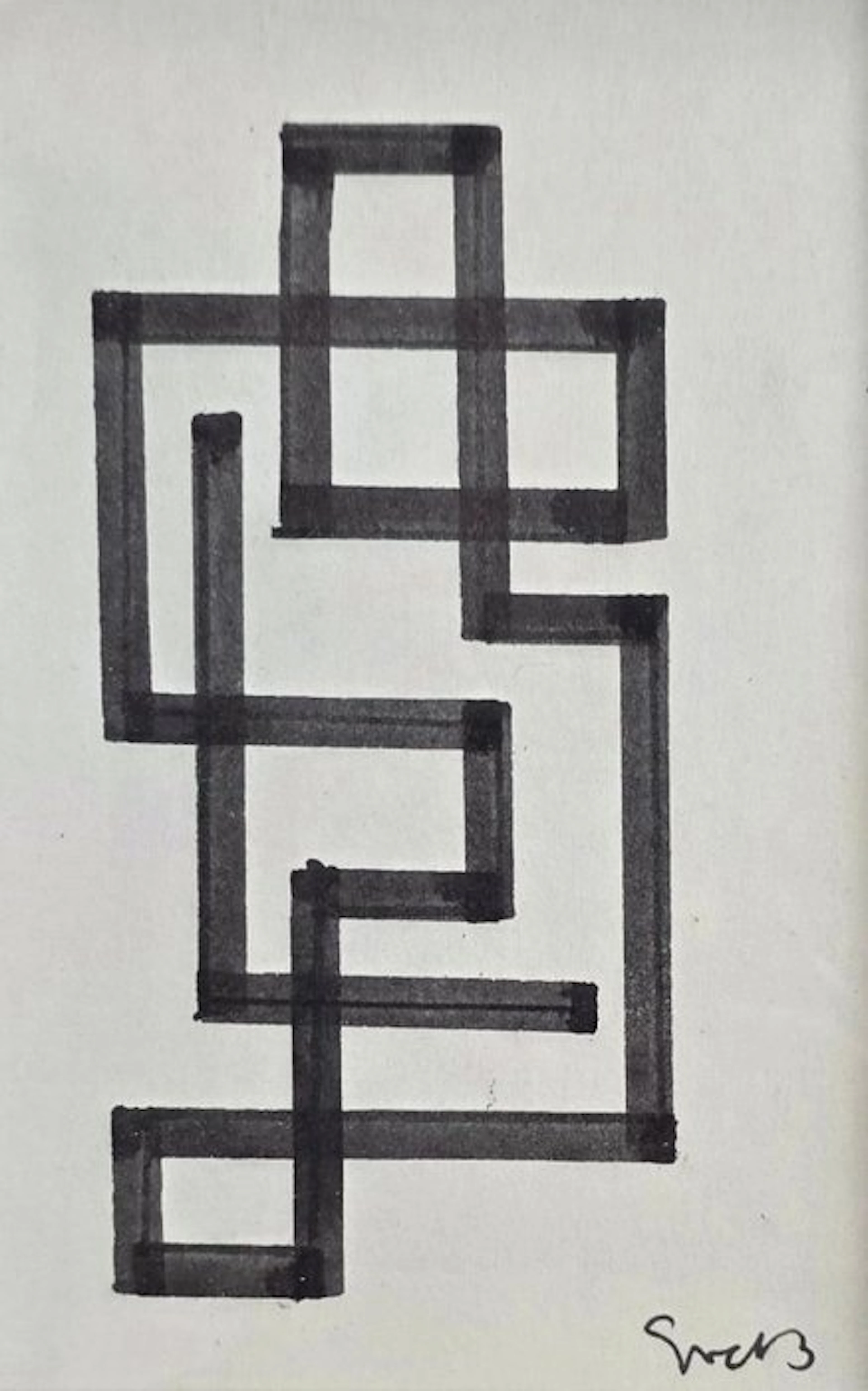 Siep Van Den Berg (1913-1998) - Abstracte geometrische compositie
