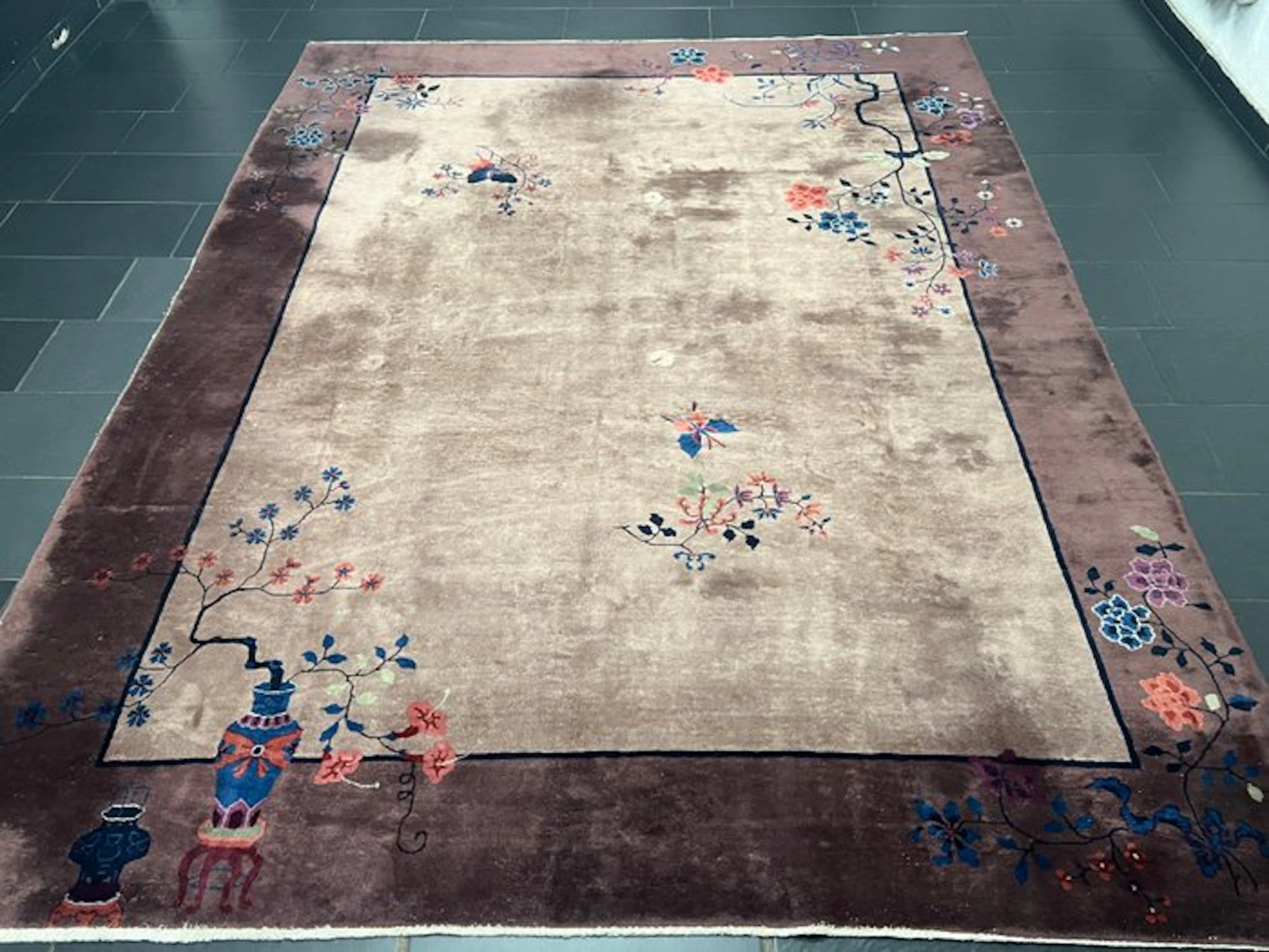 Antique Chinese Art Deco - Rug - 345 cm - 266 cm