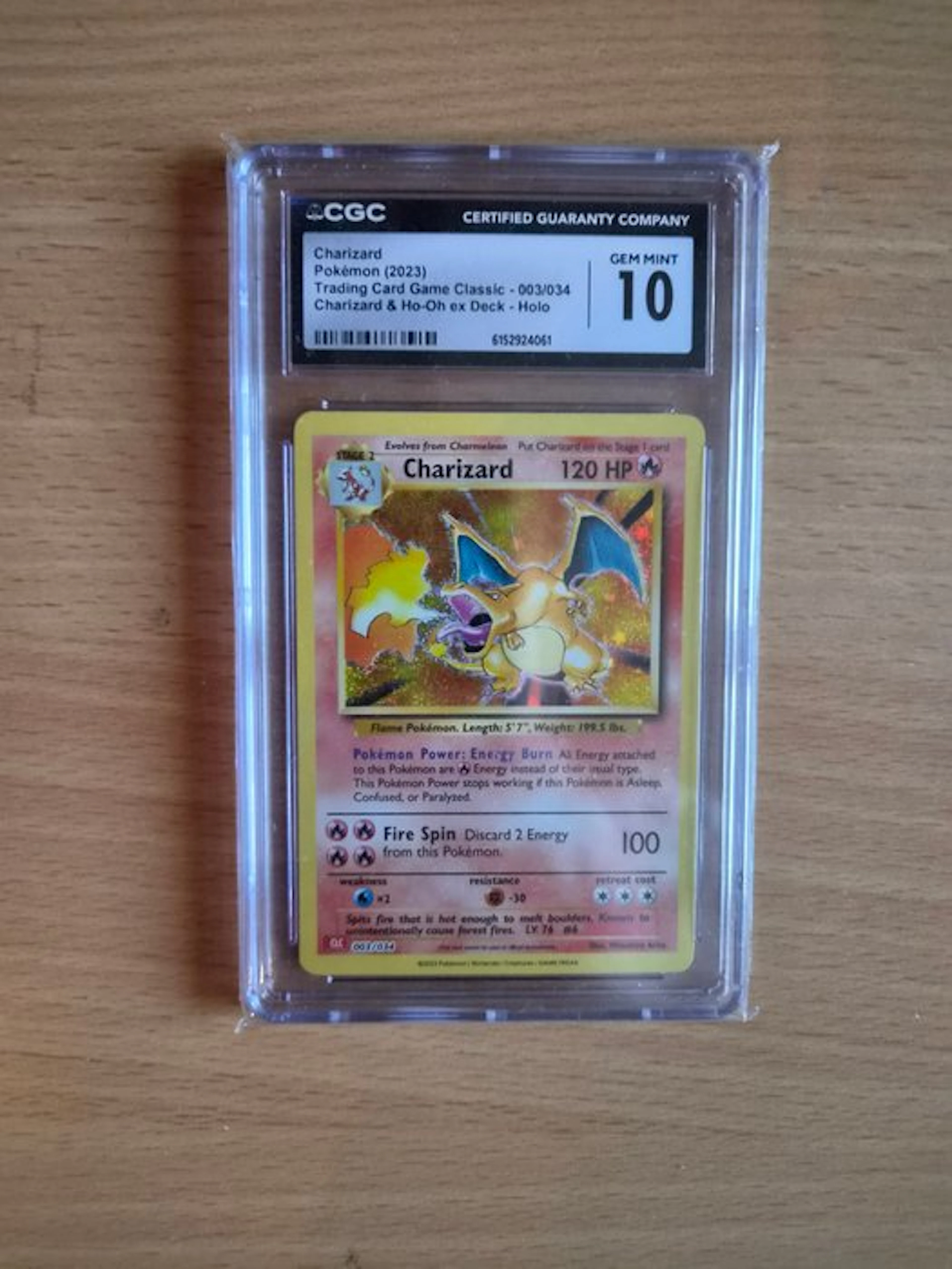 Pokémon - 1 Graded card - Charizard 003 Foil - CGC 10 - Various sets