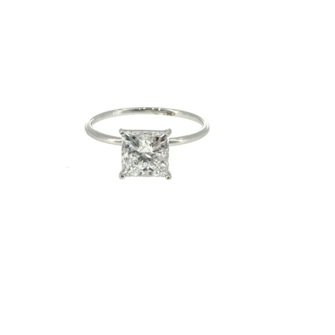 No reserve price - Ring - 14 kt. White gold - 2.02ct. tw. Diamond (Lab-grown)