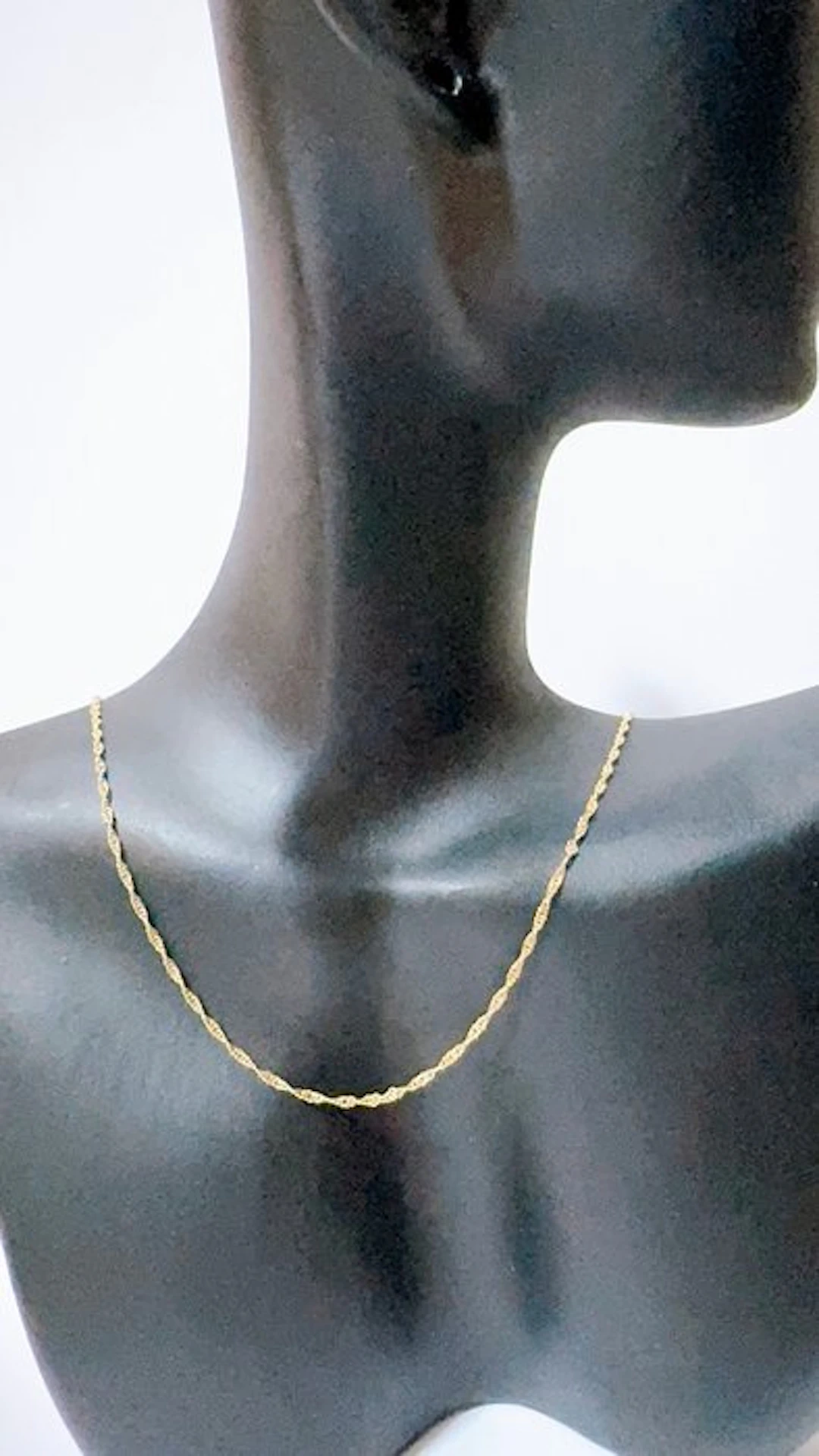 No reserve price - Necklace - 18 kt. Yellow gold - Necklace 50 cm - 0.9/1 g