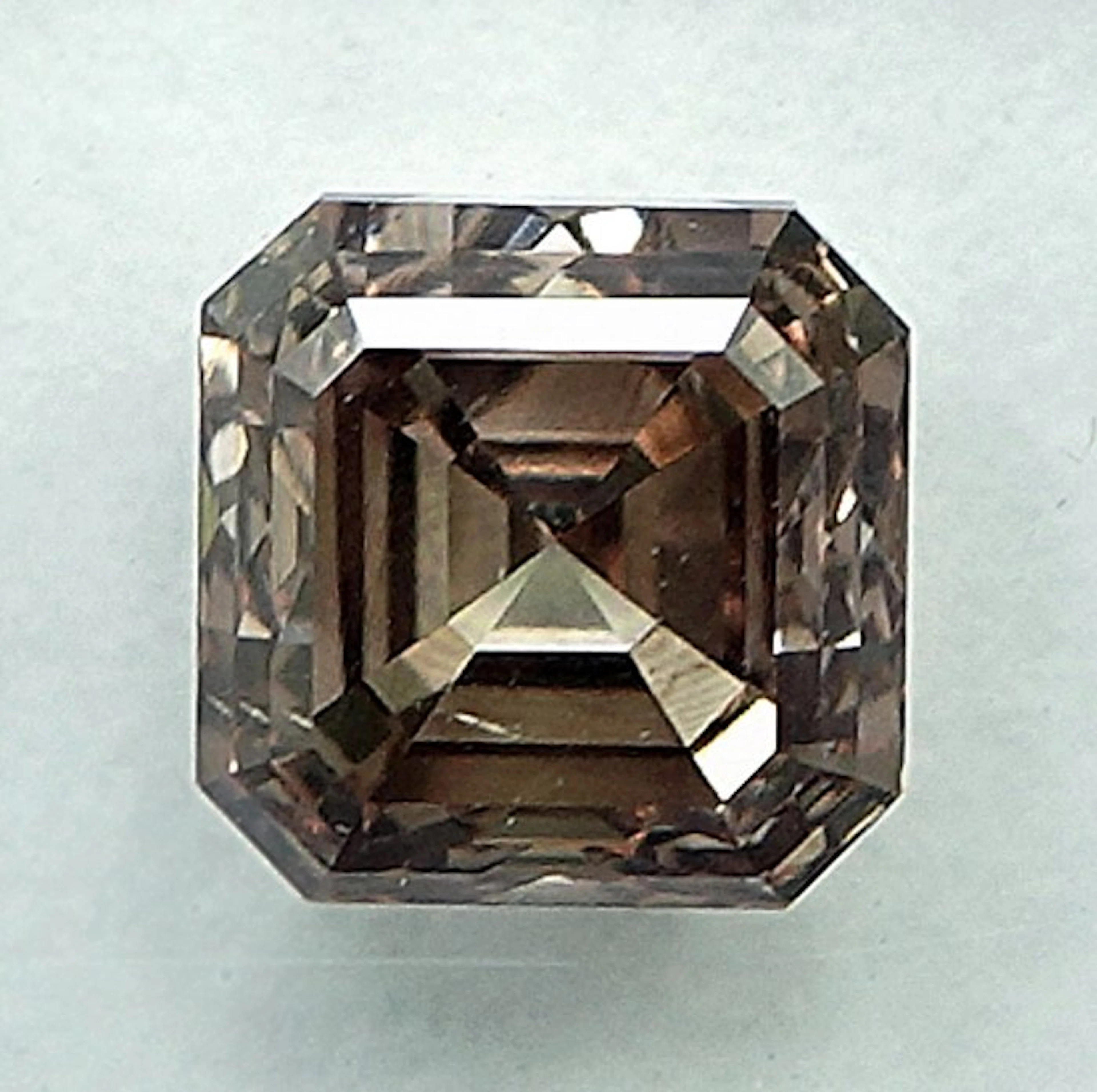 1 pcs Diamond (Natural coloured) - 0.87 ct - Square...