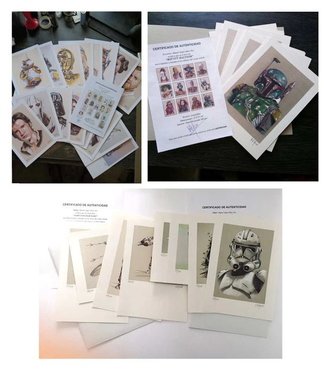 Miguel Ángel Alfaro Rey - Star Wars Set of 4 complete collections in binders