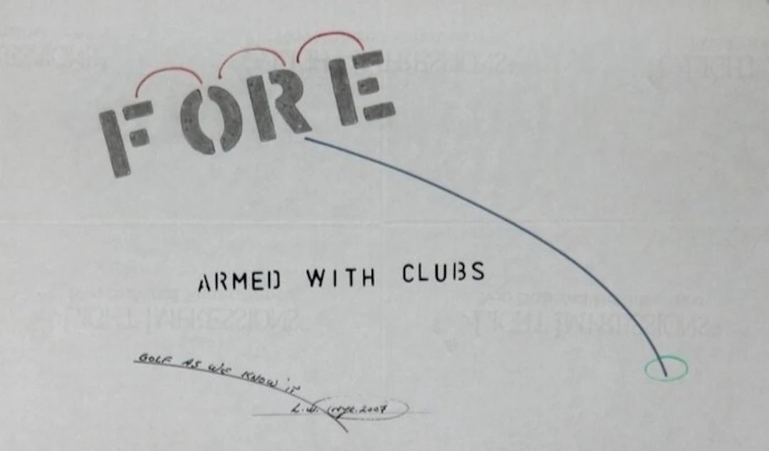 Lawrence Weiner (1942) - Golf as we know it