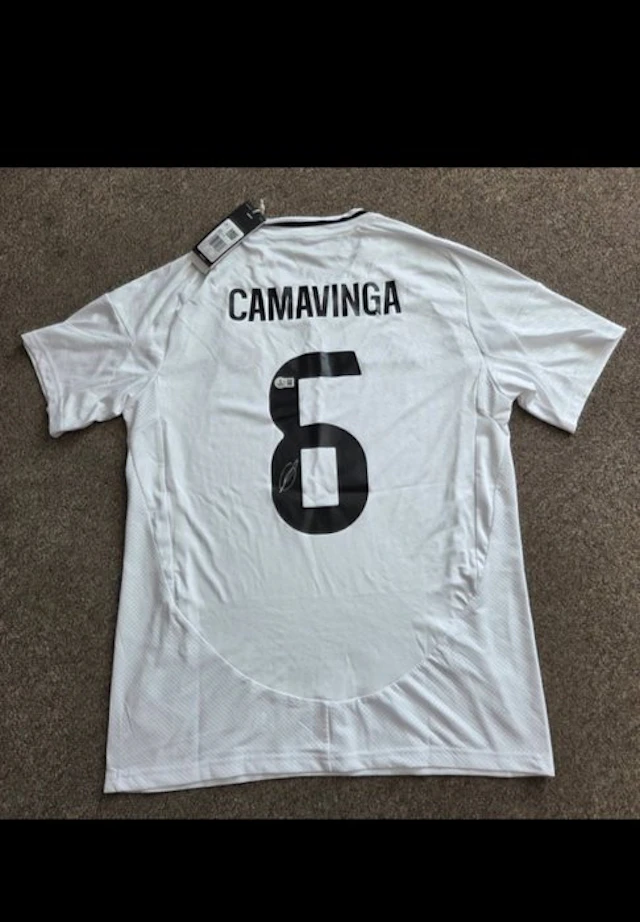 Real Madrid - Spanish Football League - Eduardo Camavinga - Football shirt