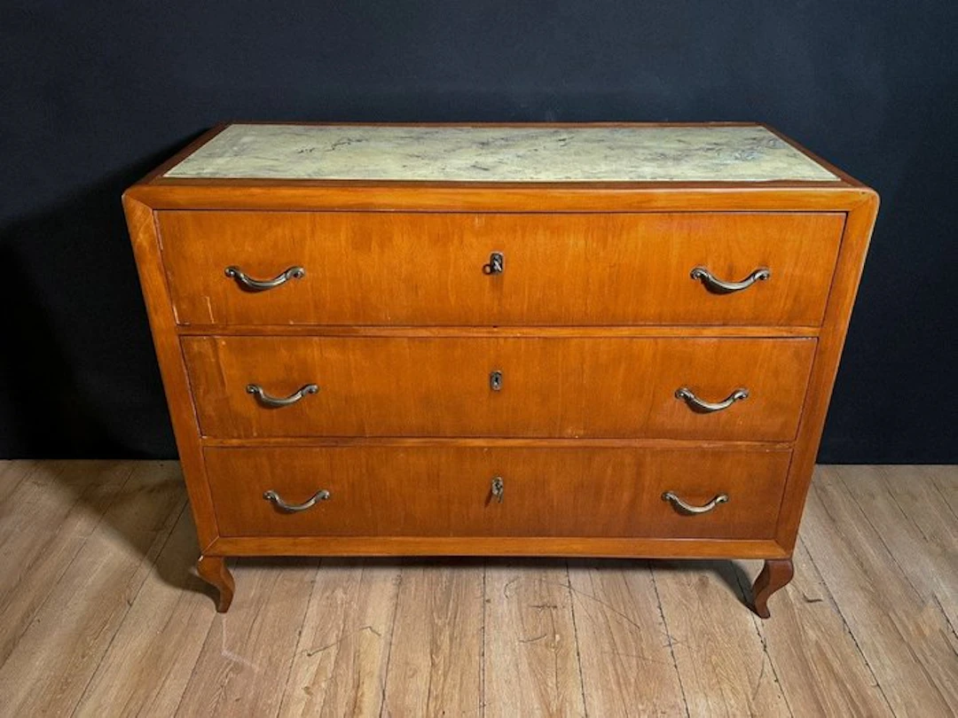 Chest of drawers - Wood - Art Deco chest of drawers