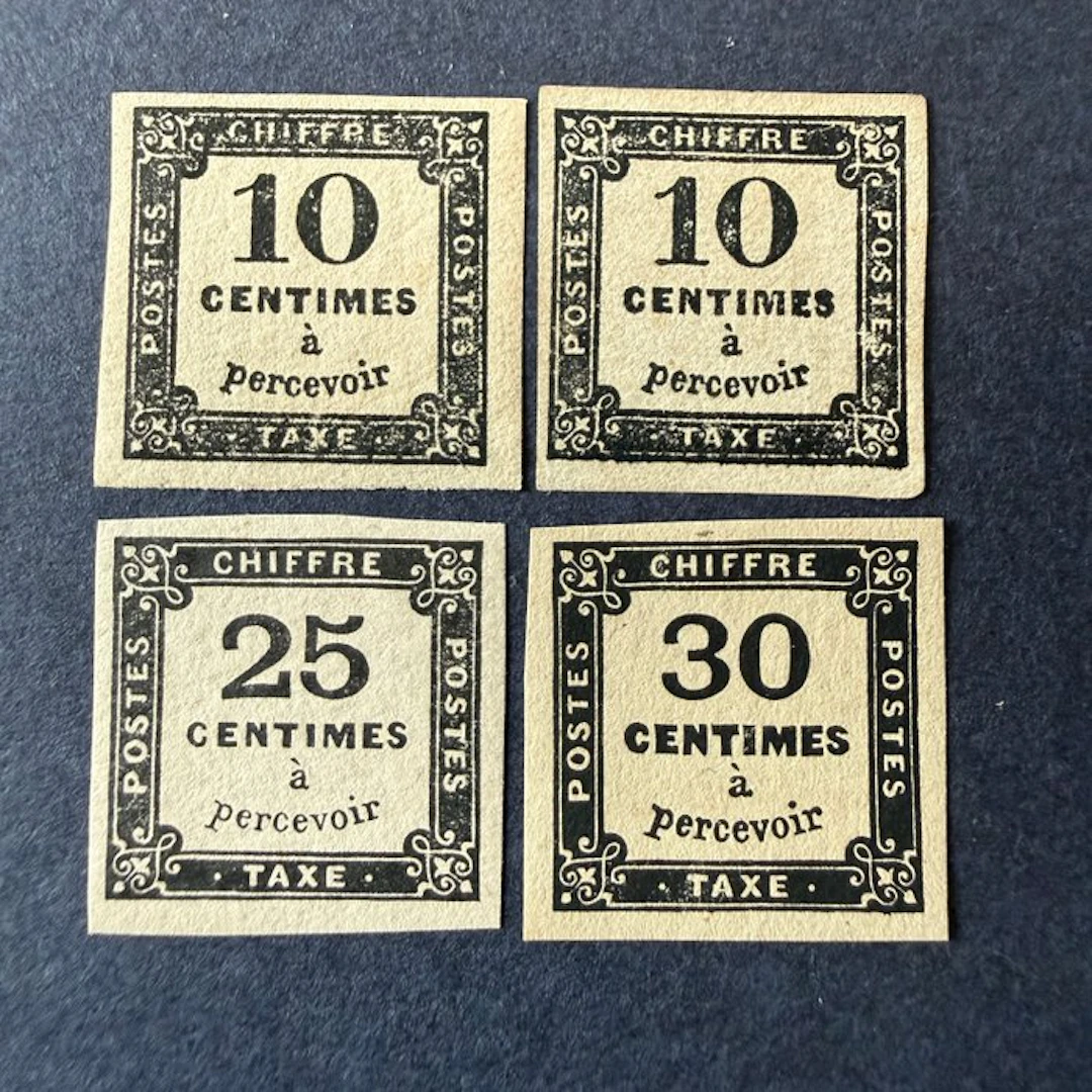 France - Yvert Taxes 2, 5A, 6 "Tax Figures" in mint condition **/*. TB.