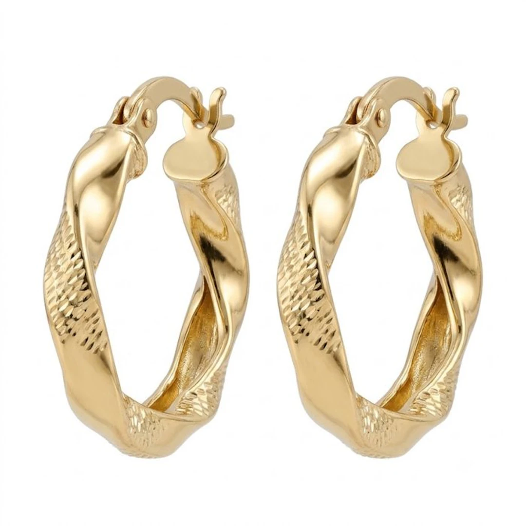 No reserve price - Earrings - 18 kt. Yellow gold